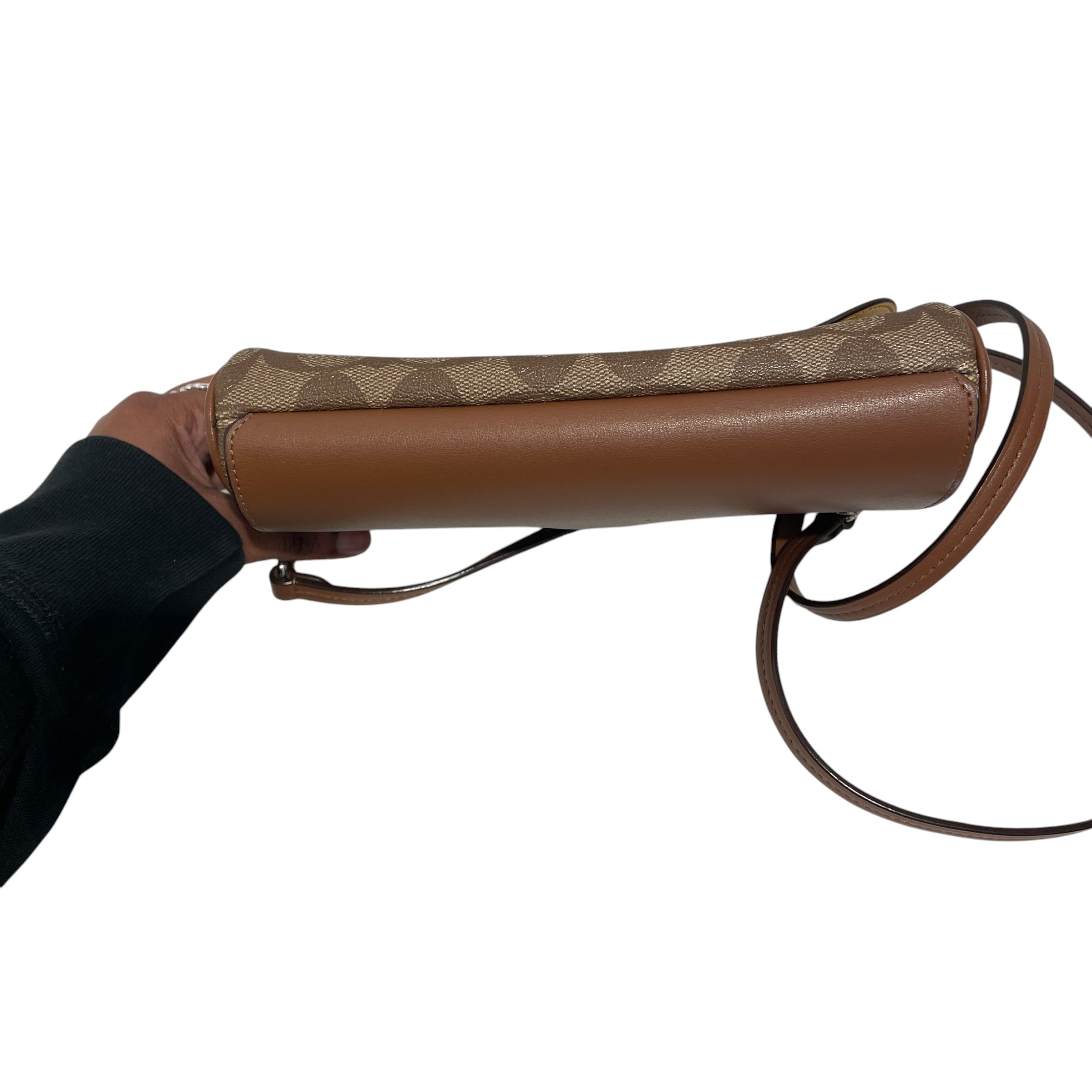 COACH/Cross Body Bag/Monogram/Leather/KHK/ view 6