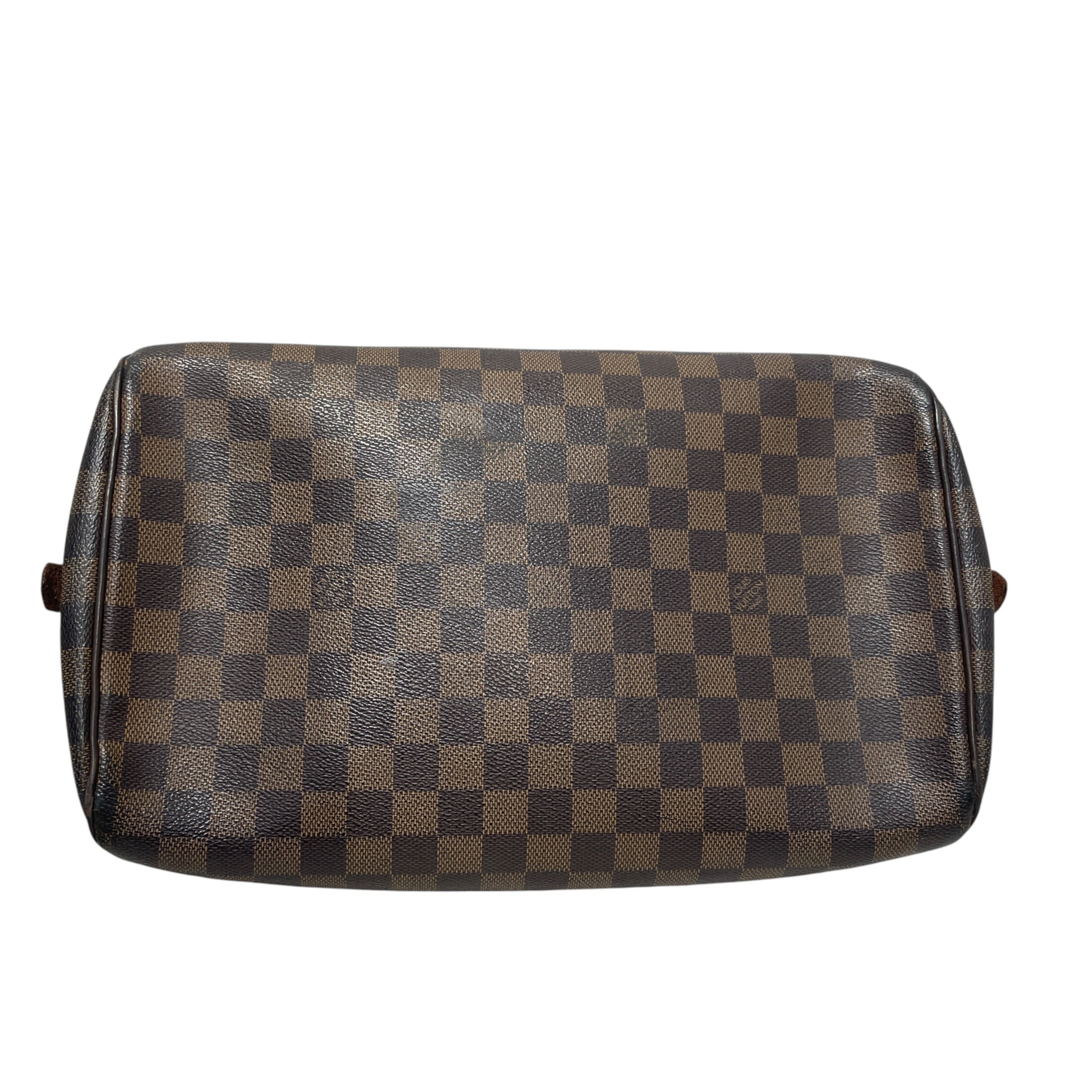 LOUIS VUITTON/Bag/Monogram/Cotton/BRW/Damier Ebine Satchel Top view 7