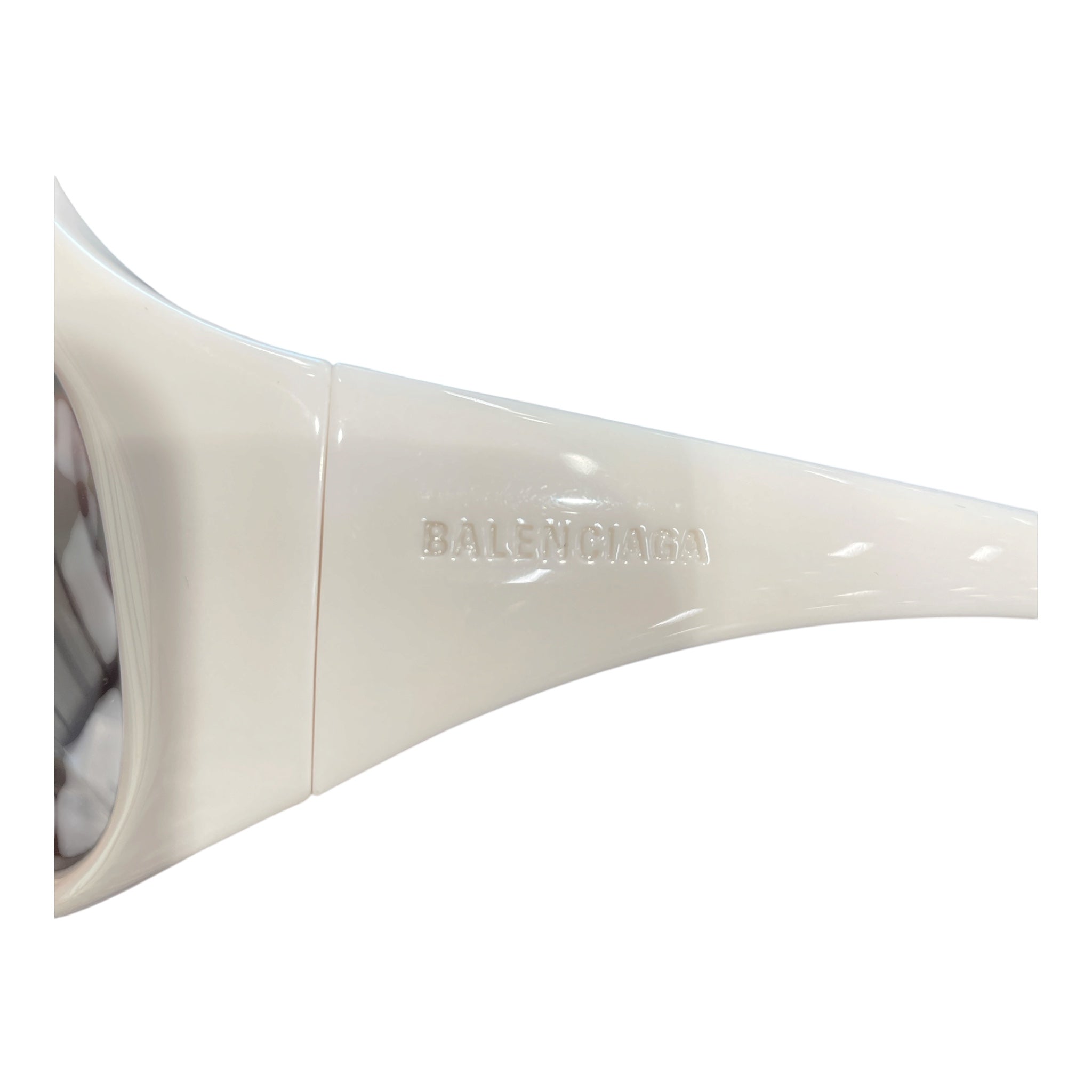 BALENCIAGA/Sunglasses/Plastic/WHT/M's/gotham cat view 3