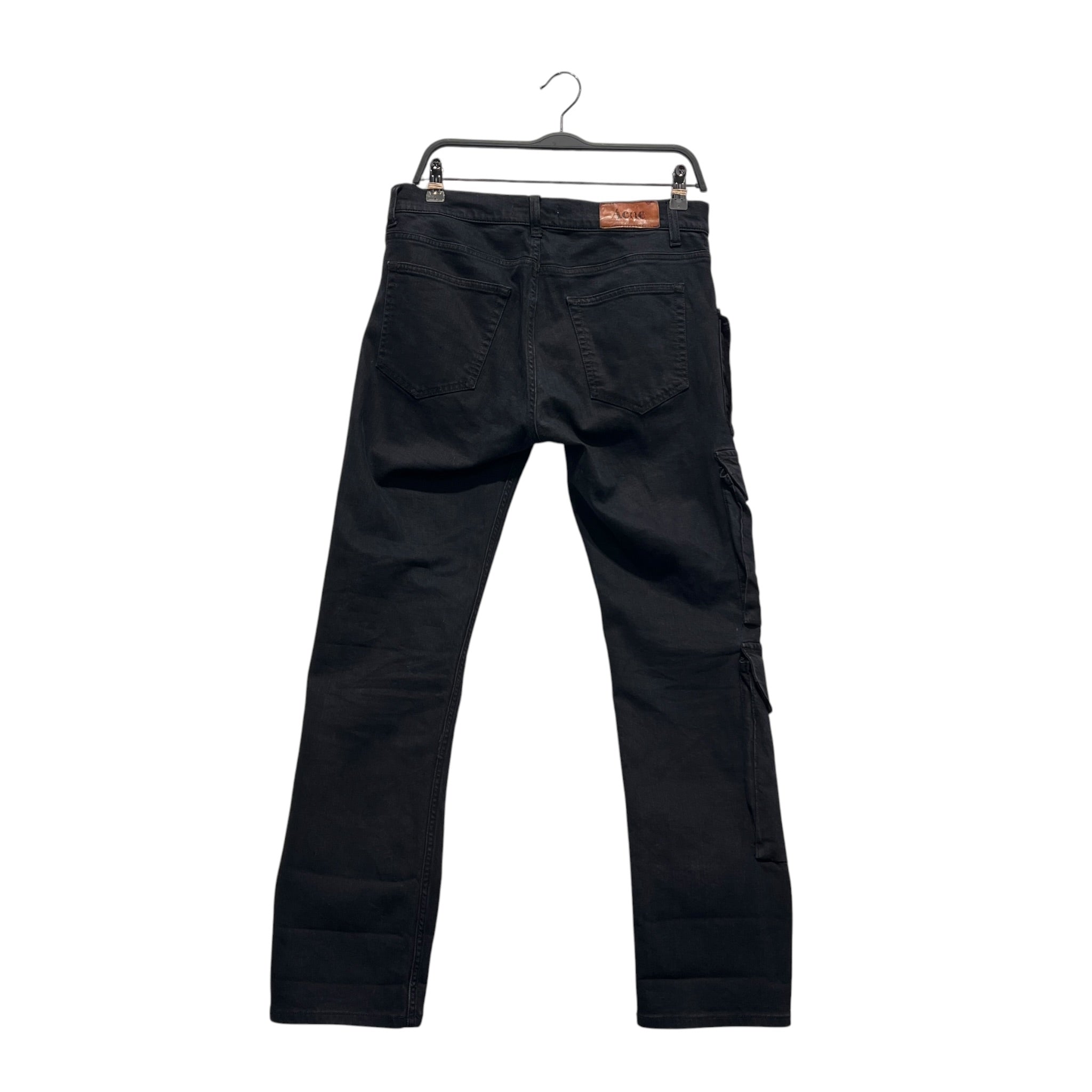 Acne Studios/Skinny Pants/31/Cotton/BLK/cargo view 2