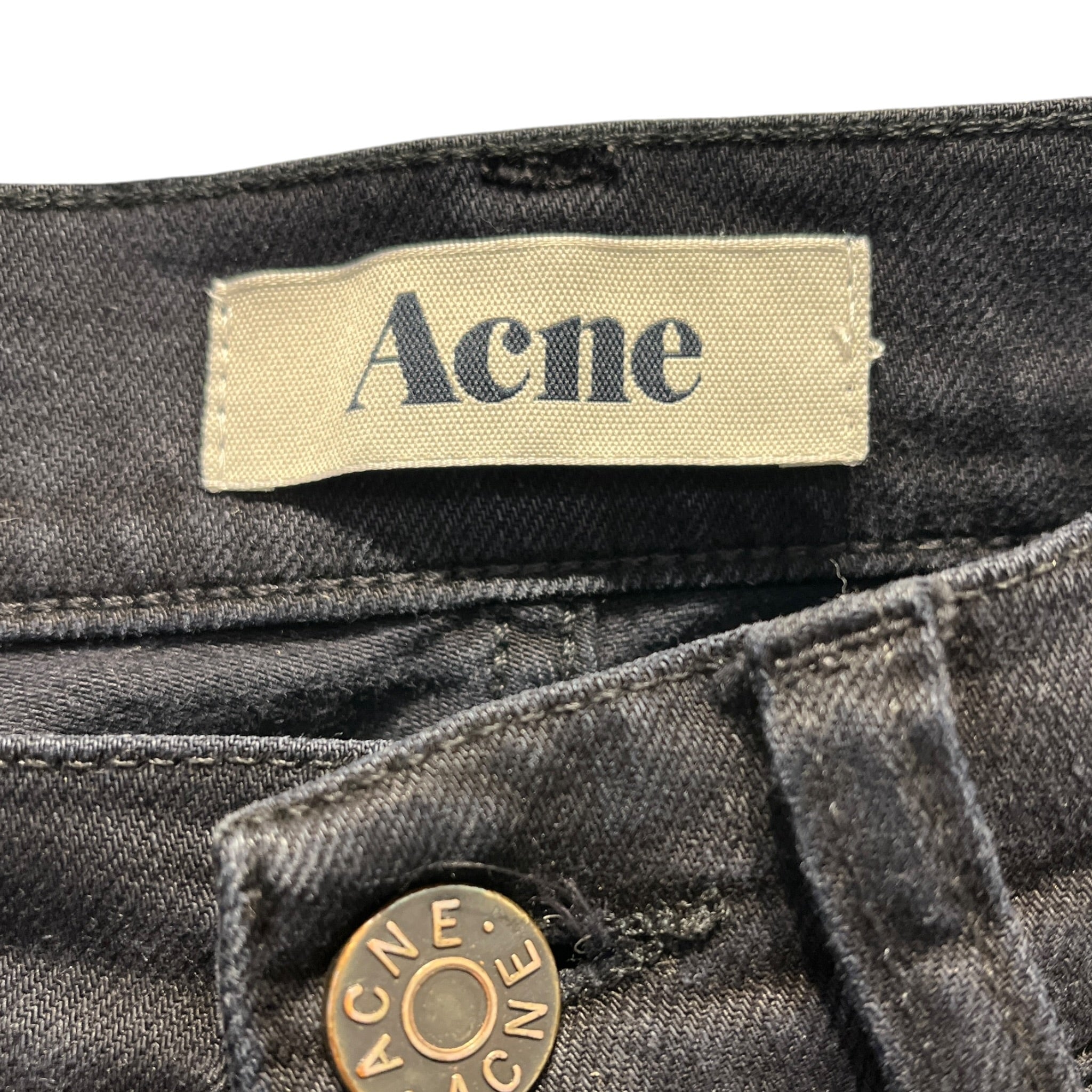 Acne Studios/Skinny Pants/31/Cotton/BLK/cargo view 3