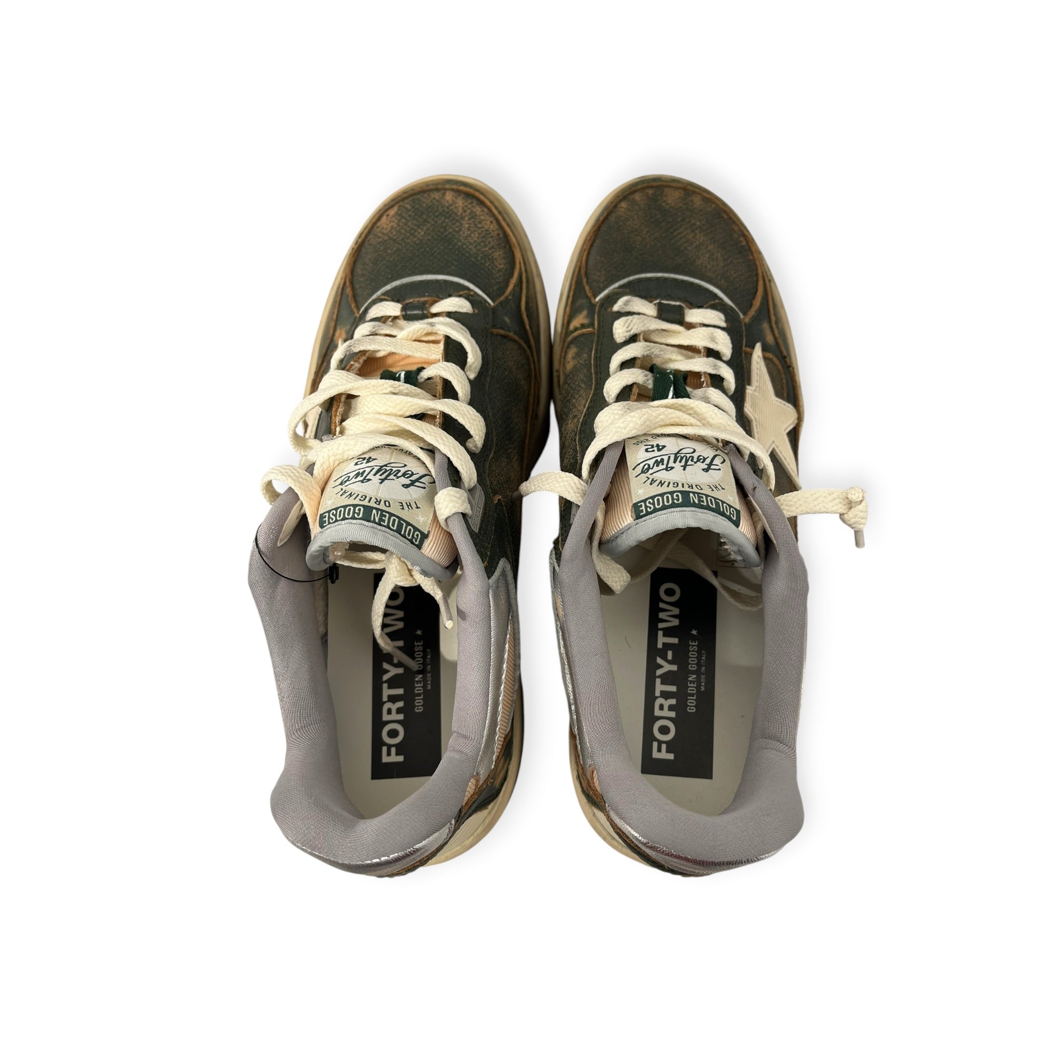 GOLDEN GOOSE/Low-Sneakers/EU 42/Leather/GRN/forty2 faded brown leather view 4