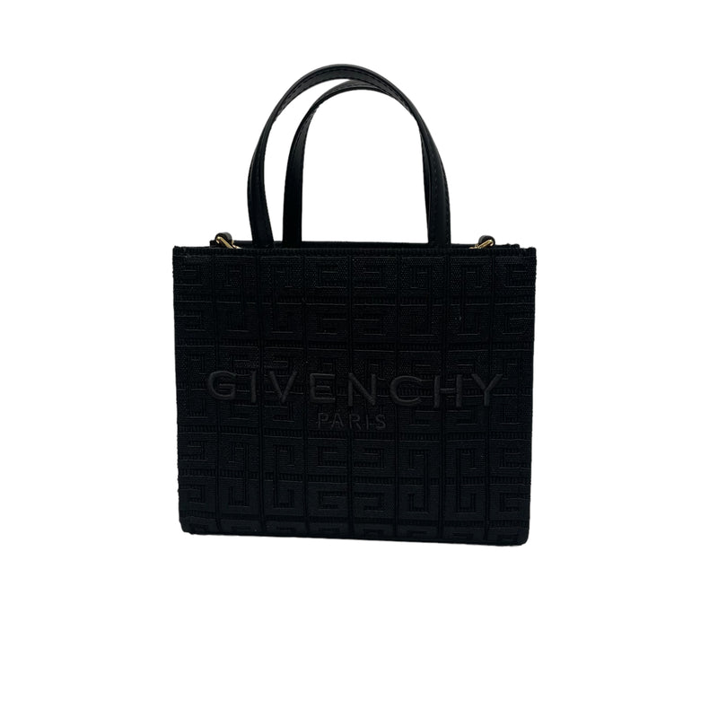 GIVENCHY/Cross Body Bag/Monogram/Cotton/BLK/KUH02102