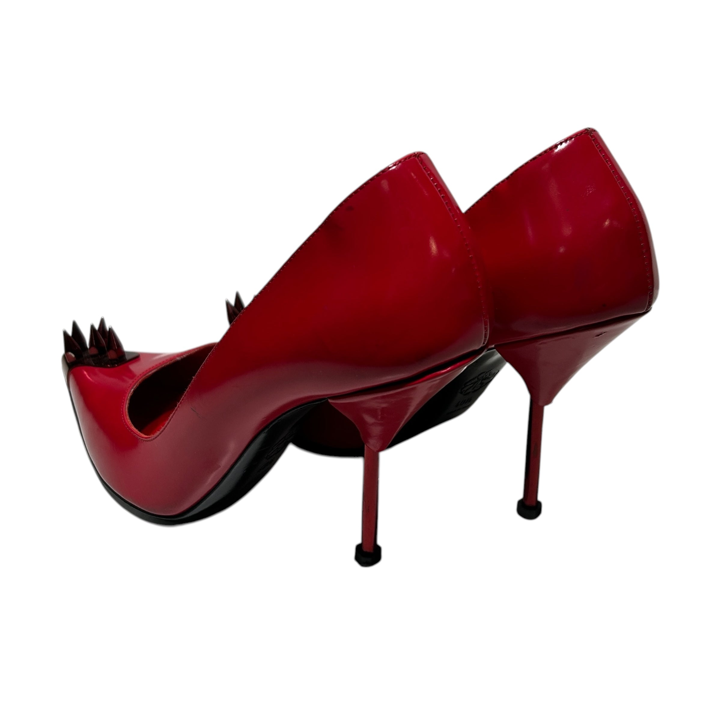 Alexander McQueen/Heels/EU 40.5/Leather/RED/Punk Stud Pumps view 2
