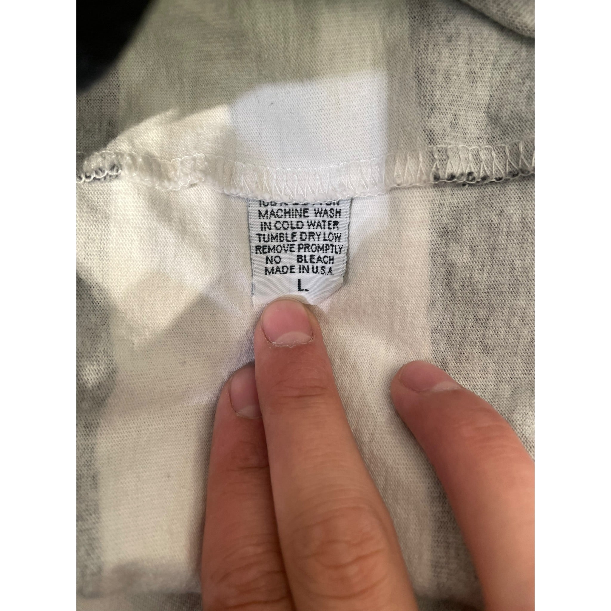 CACTUS PLANT FLEA MARKET/LS T-Shirt/L/Cotton/BLK/Stripe/2022 MCDONALDS GREEN TIE view 4