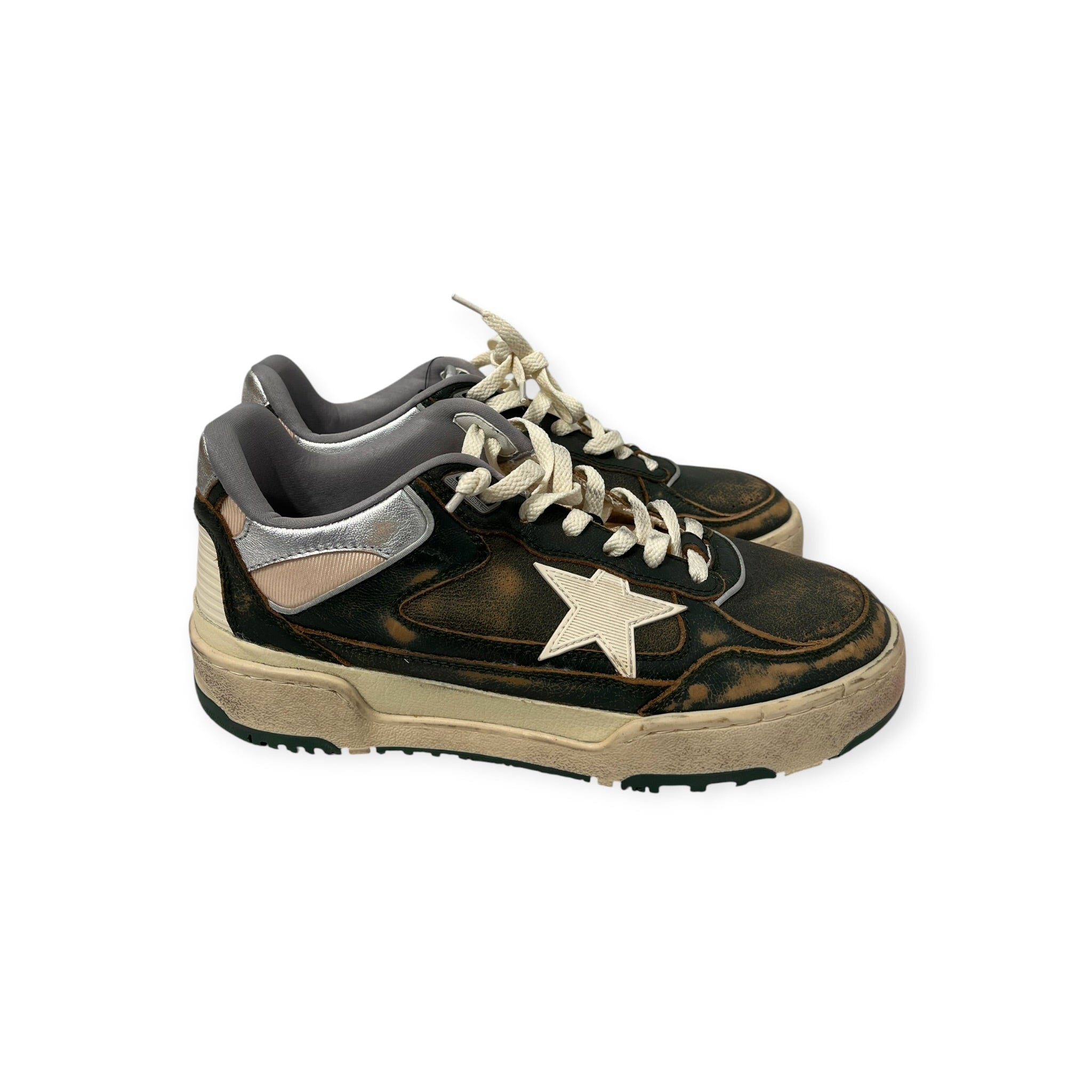 GOLDEN GOOSE/Low-Sneakers/EU 42/Leather/GRN/forty2 faded brown leather view 7