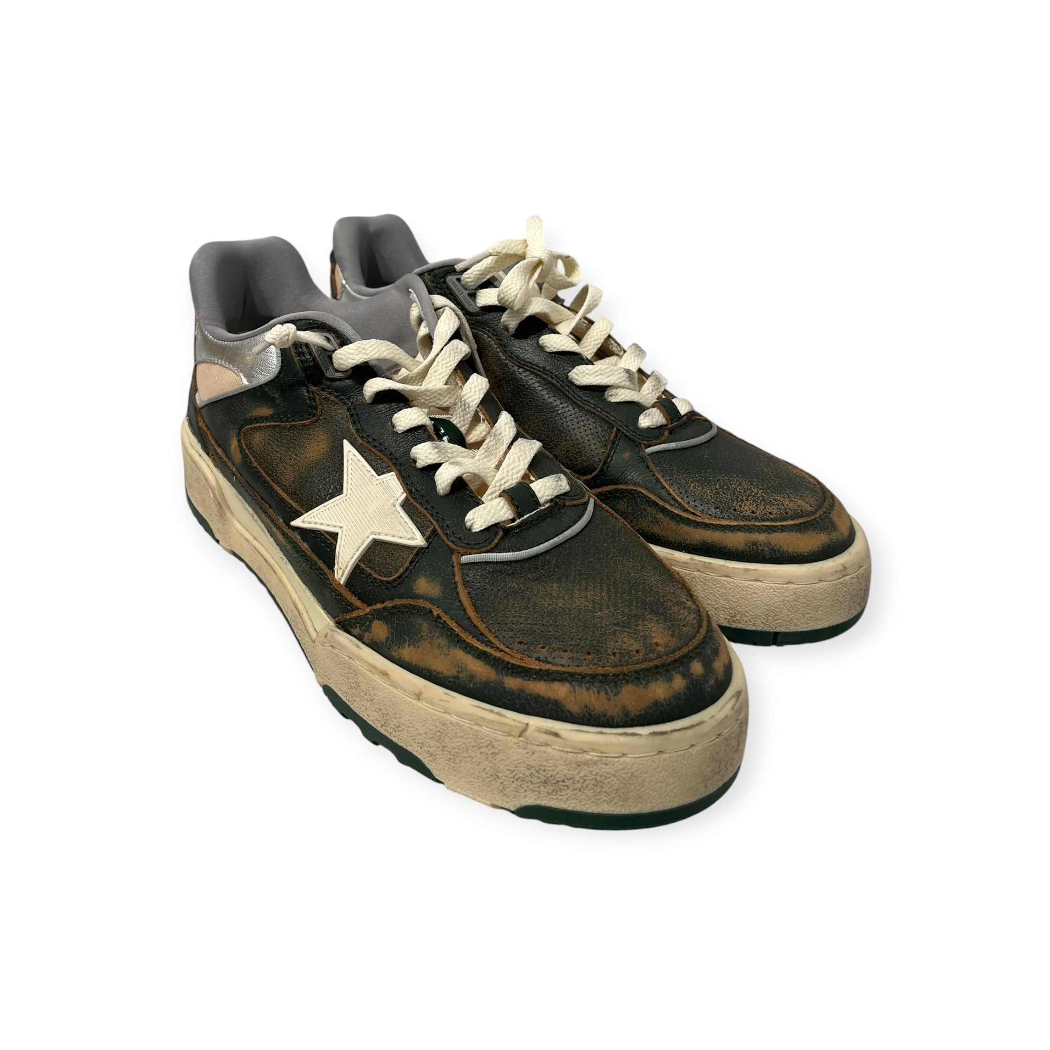 GOLDEN GOOSE/Low-Sneakers/EU 42/Leather/GRN/forty2 faded brown leather view 8