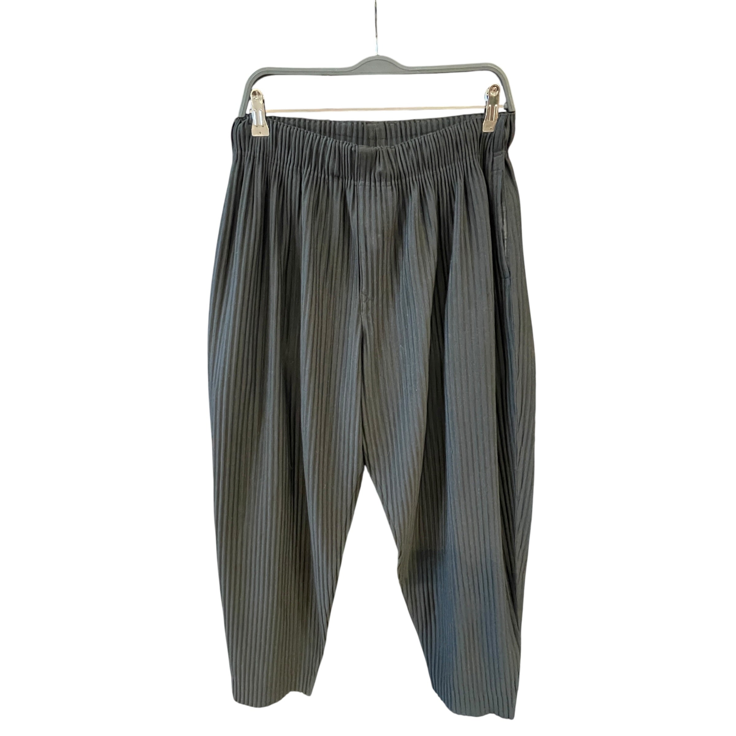 ISSEY MIYAKE/Pants/S/Nylon/BLK/Pleated Plants view 1