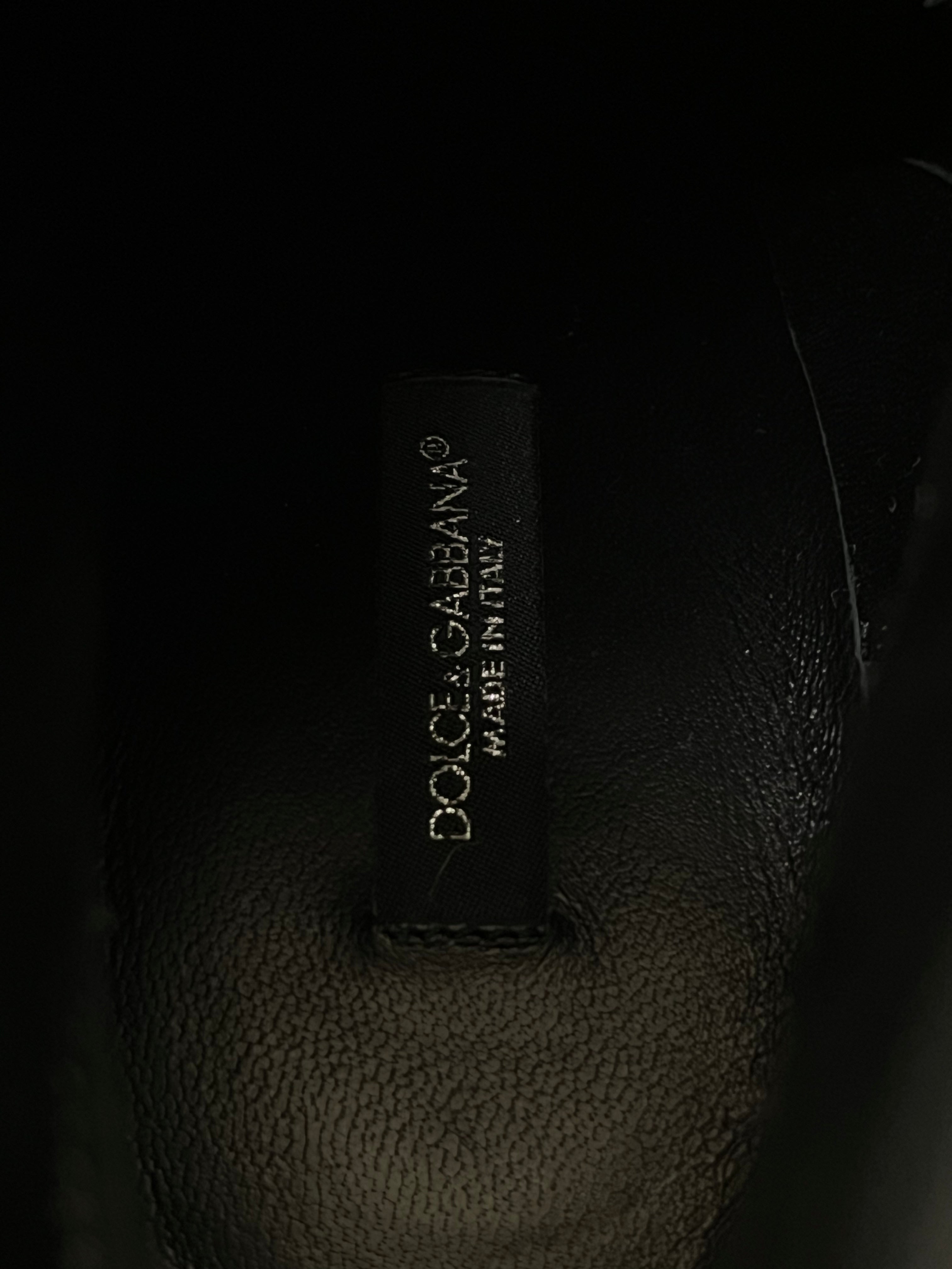 DOLCE&GABBANA/Boots/EU 39/Leather/BLK/ view 3