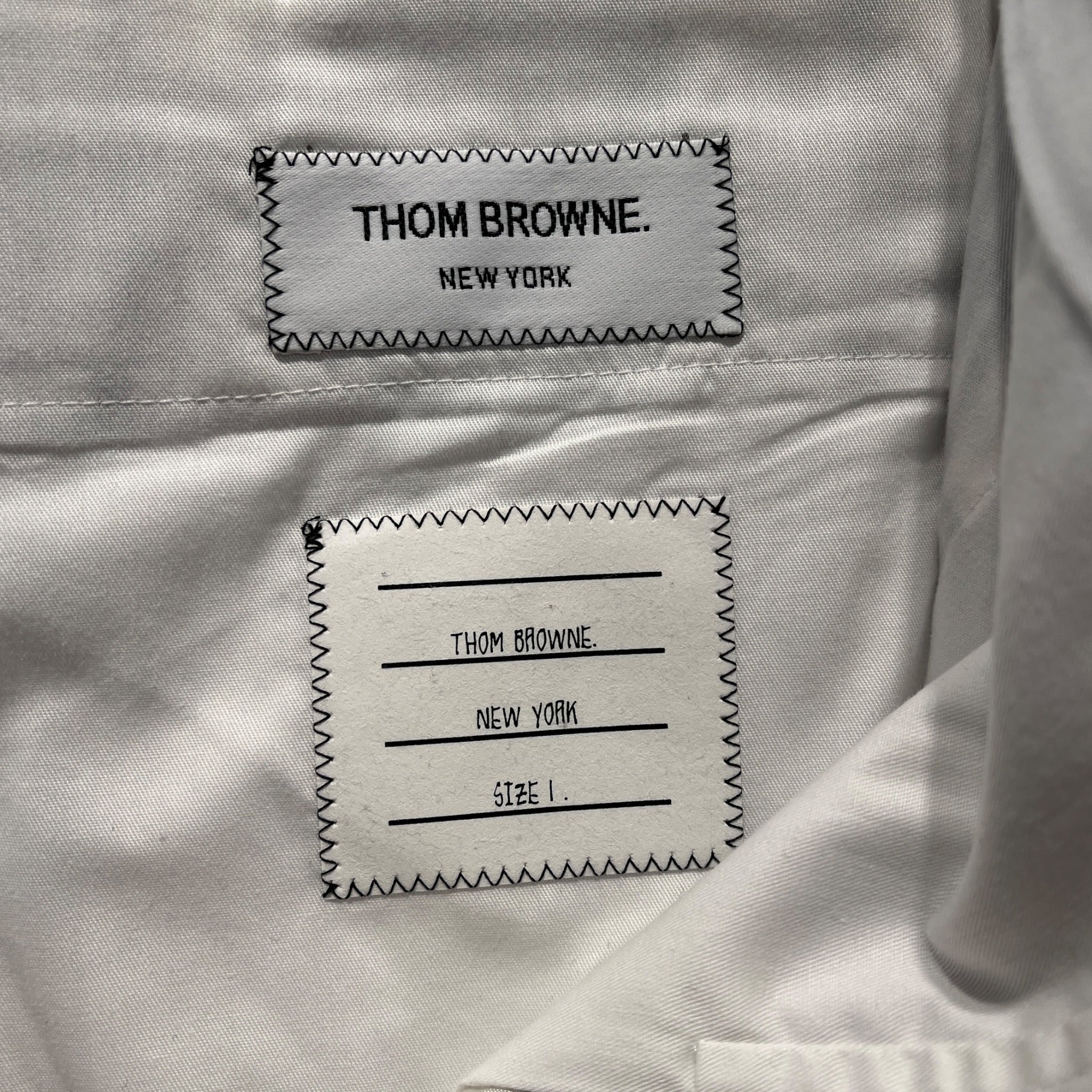 THOM BROWNE. NEW YORK/Slacks/OS/Cotton/WHT/Stripe/baby blue stripes view 3
