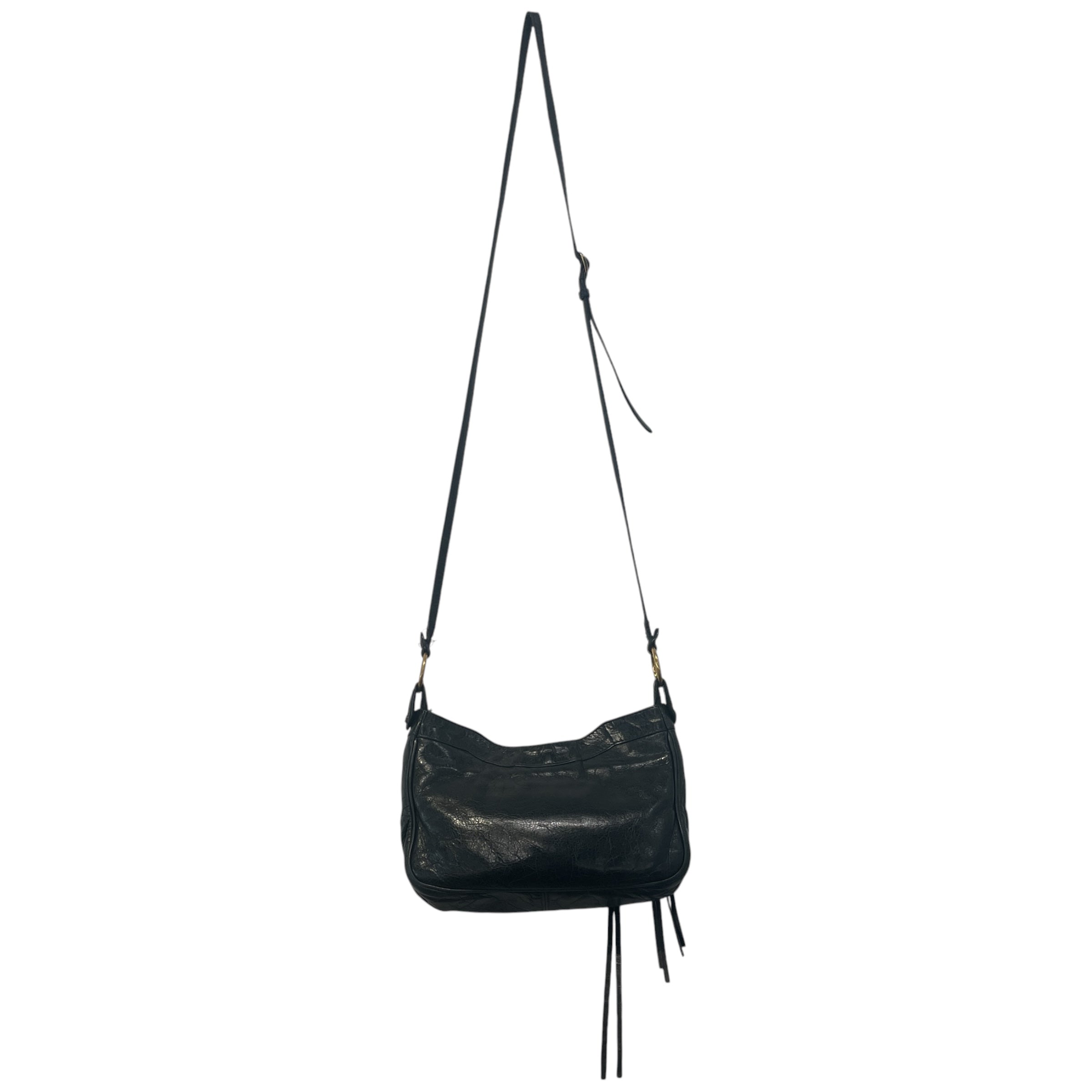 BALENCIAGA/Cross Body Bag/Leather/BLK/The hip view 2