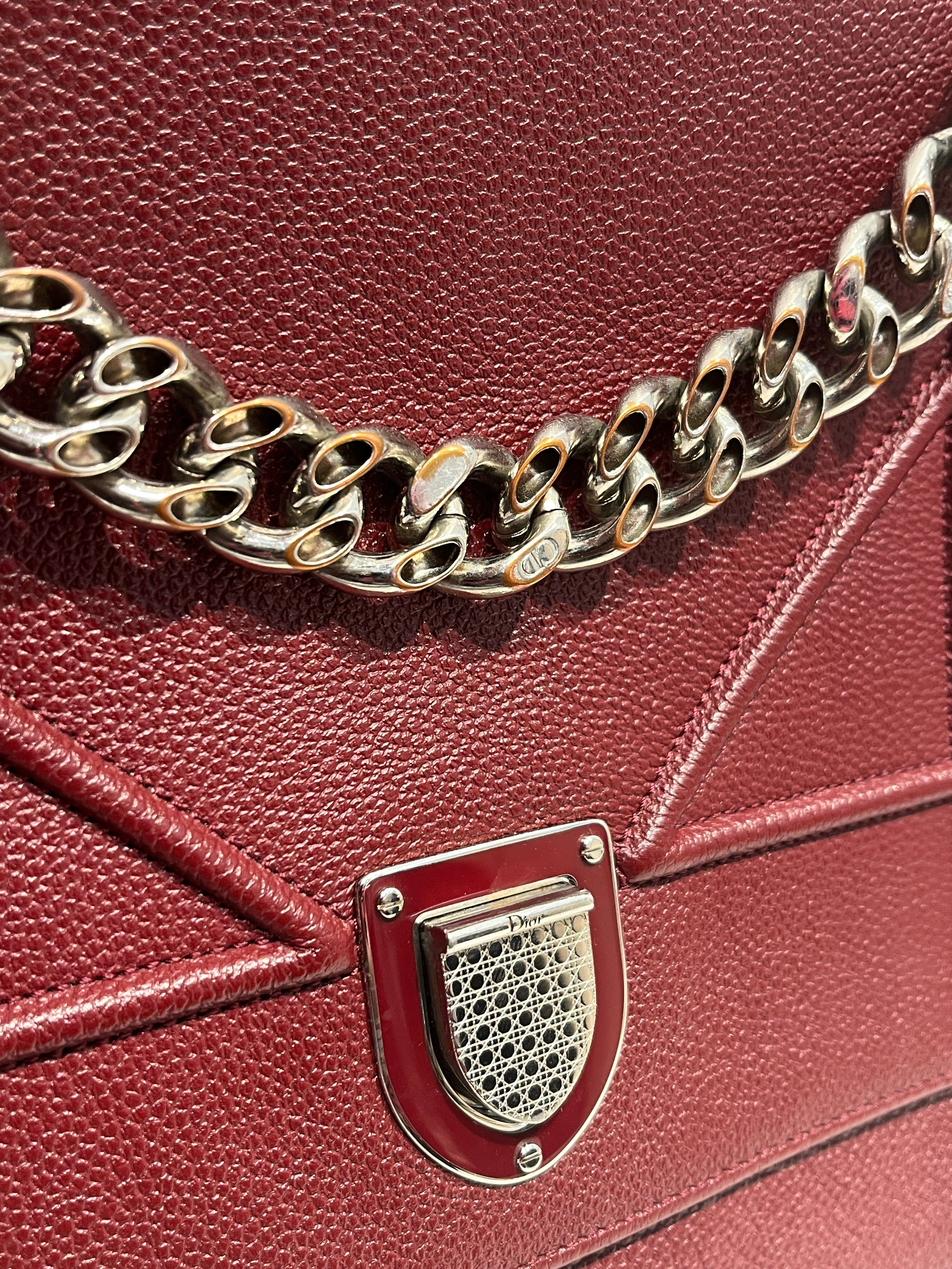 Christian Dior/Cross Body Bag/Leather/BRD/DIORAMAXBODY view 4