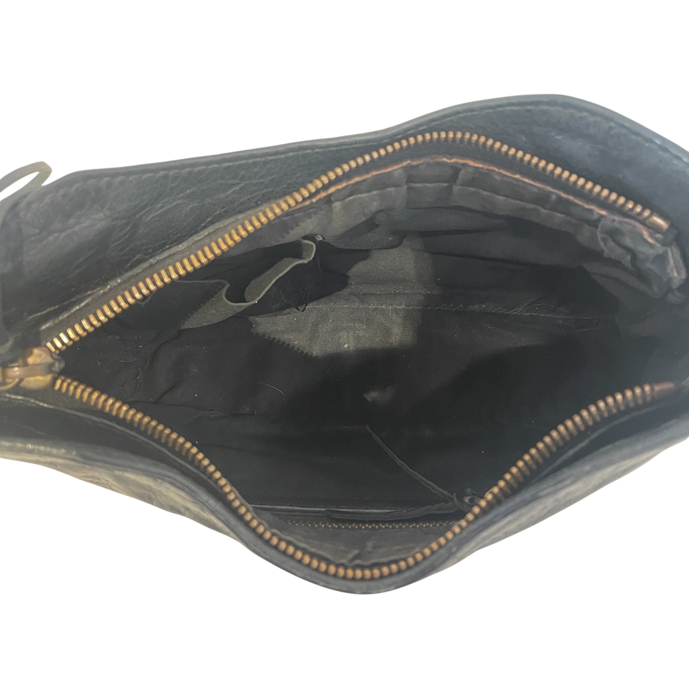 BALENCIAGA/Cross Body Bag/Leather/BLK/The hip view 4