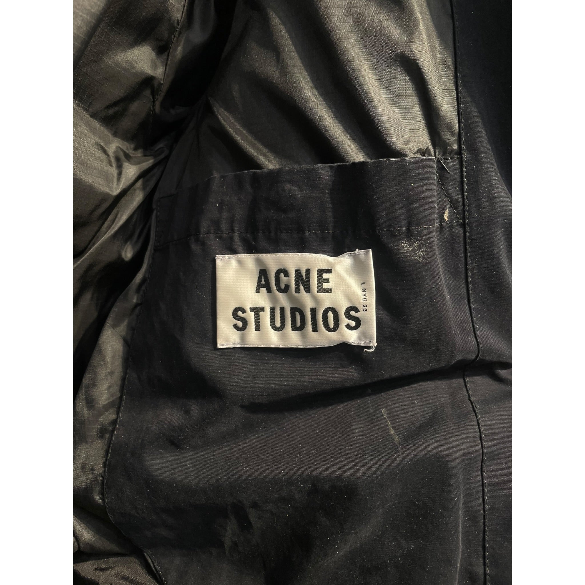 Acne Studios/Quilted Jkt/L/Cotton/BLK/MILITARY JACKET STYLE view 3