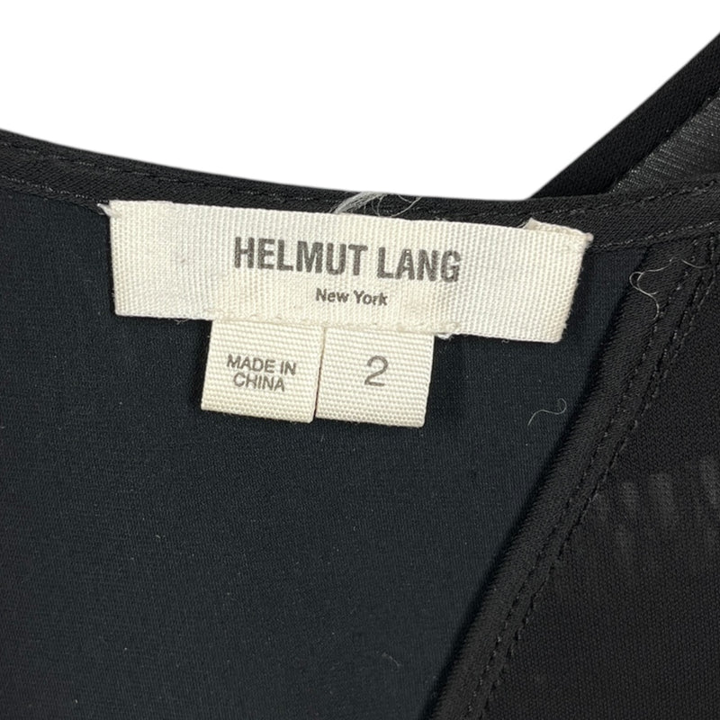 Helmut Lang/Dress/2/Cotton/BLK/laced cableing