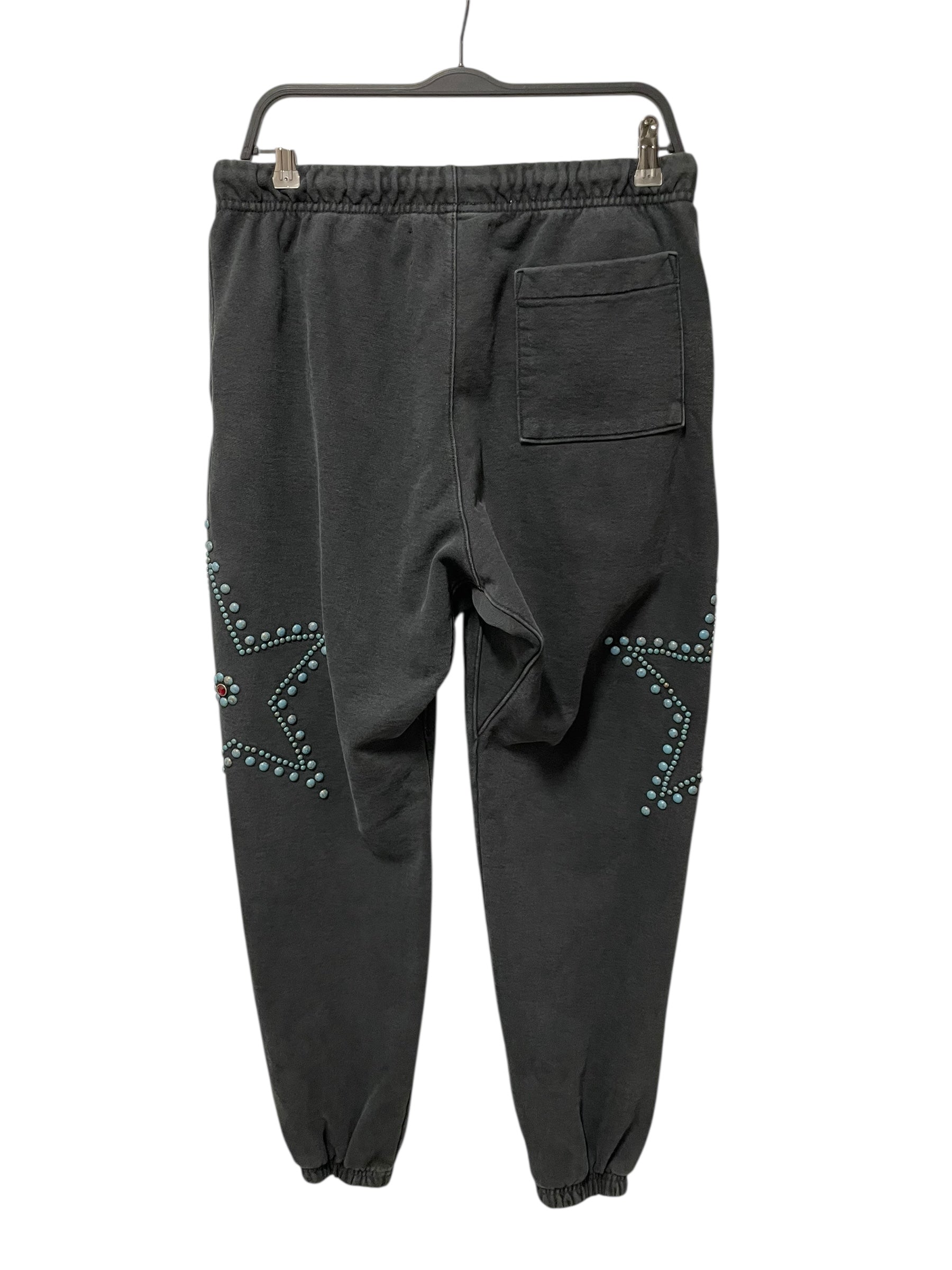 SATOSHI NAKAMOTO/Pants/M/Cotton/BLK/BEADED STARS SWEATS view 2
