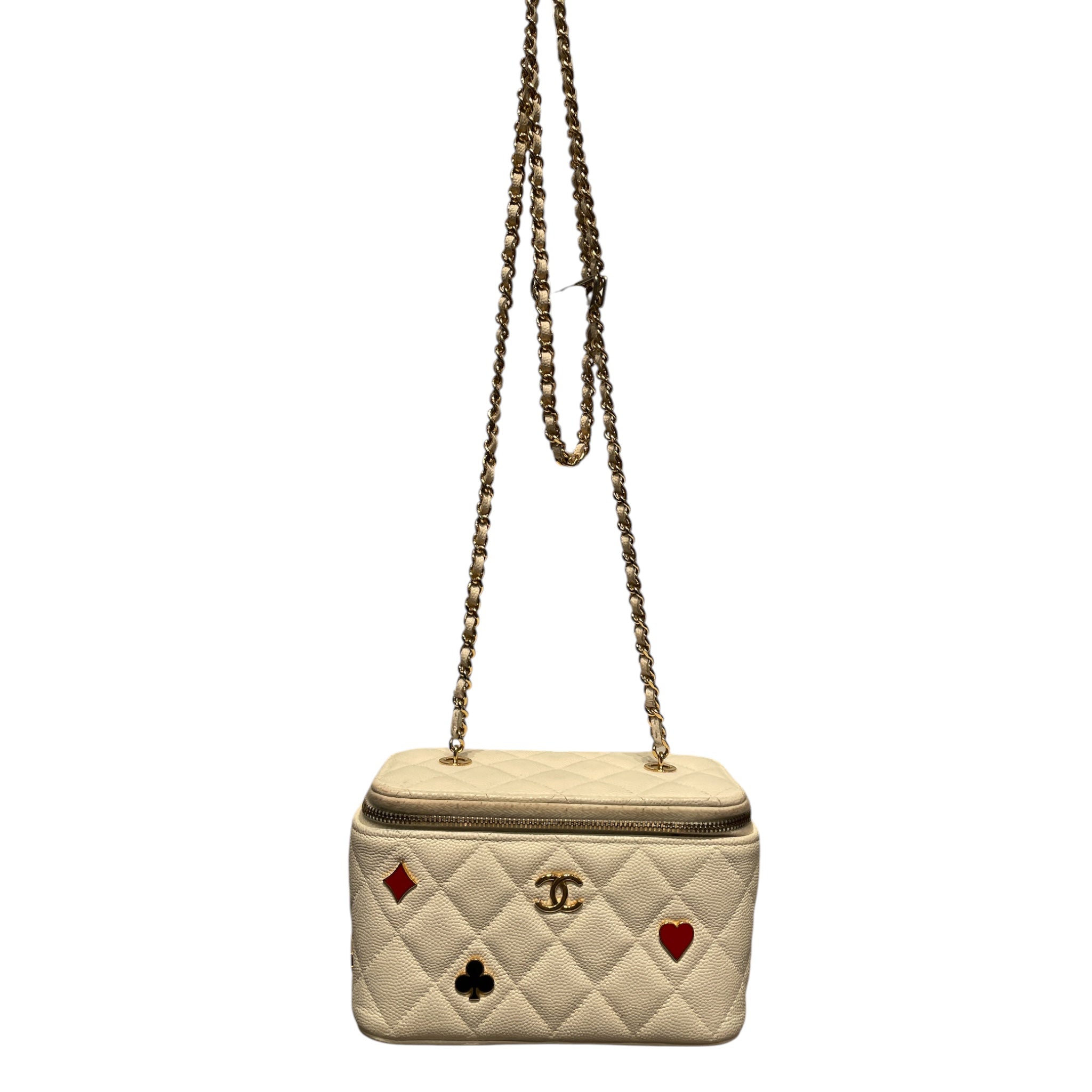 CHANEL/Cross Body Bag/Graphic/Leather/WHT/CASINO VANITY CAVIAR view 1