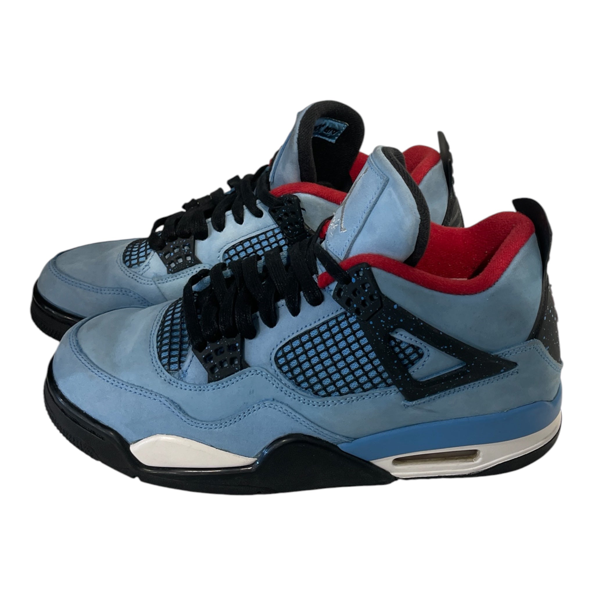 JORDAN BRAND/Hi-Sneakers/US 9/Border/Suede/BLU/TRAVIS SCOTT 4 BLU view 1