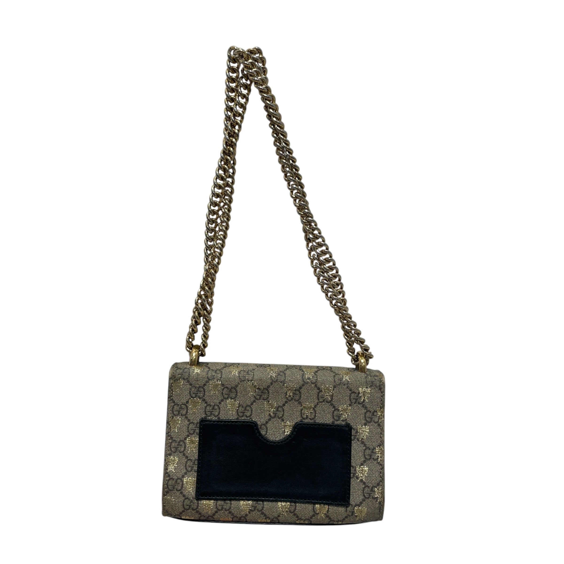 GUCCI/Hand Bag/Monogram/Leather/BRW/Supreme Padlock BAg view 3