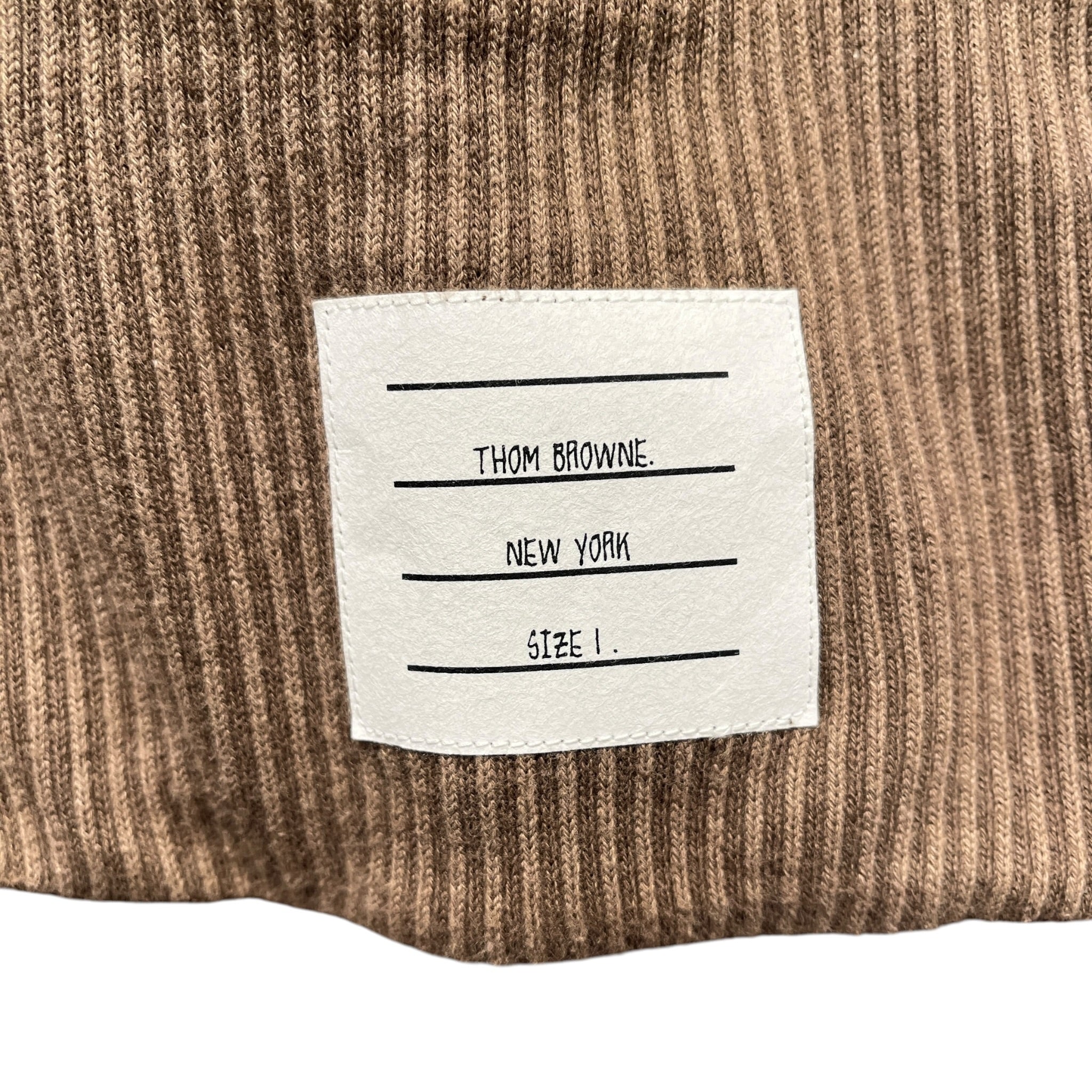 THOM BROWNE. NEW YORK/Cardigan/Cotton/BRW/brown stripes view 4