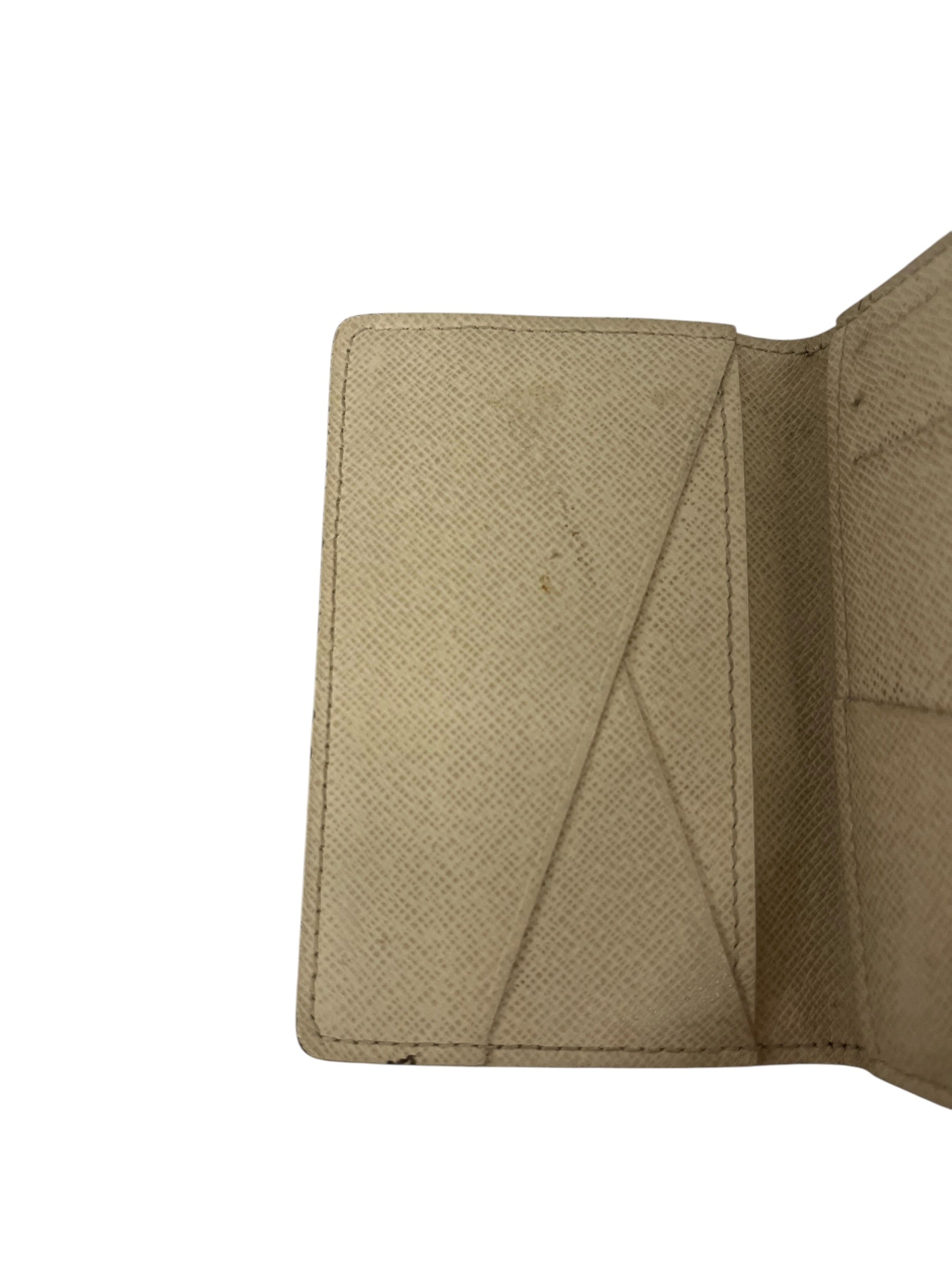 LOUIS VUITTON/Bifold Wallet/Monogram/Leather/WHT/card organizer damier MI0156 view 4