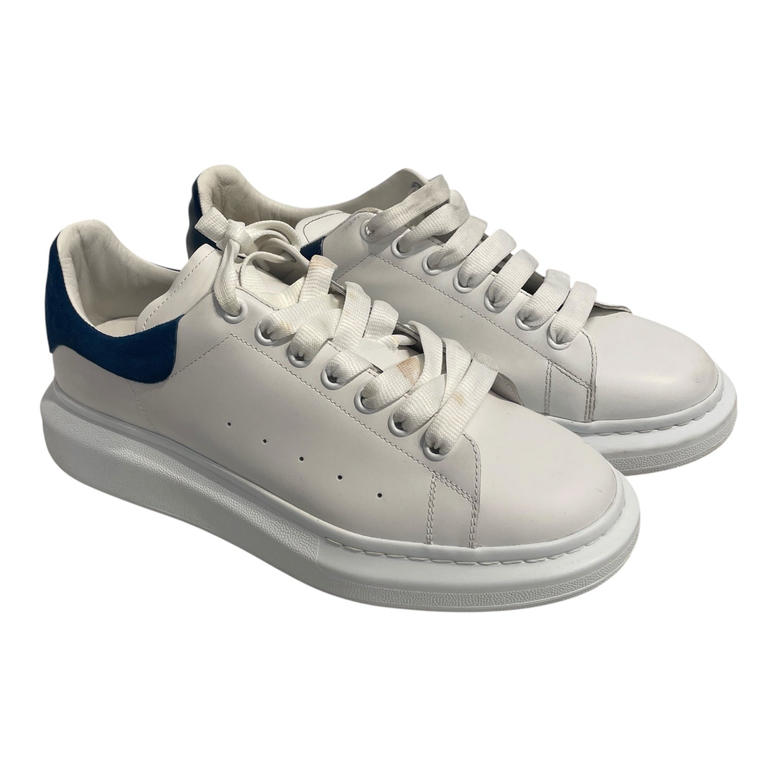 Alexander McQueen/Low-Sneakers/EU 45/Leather/NVY/NAVY TAB view 1