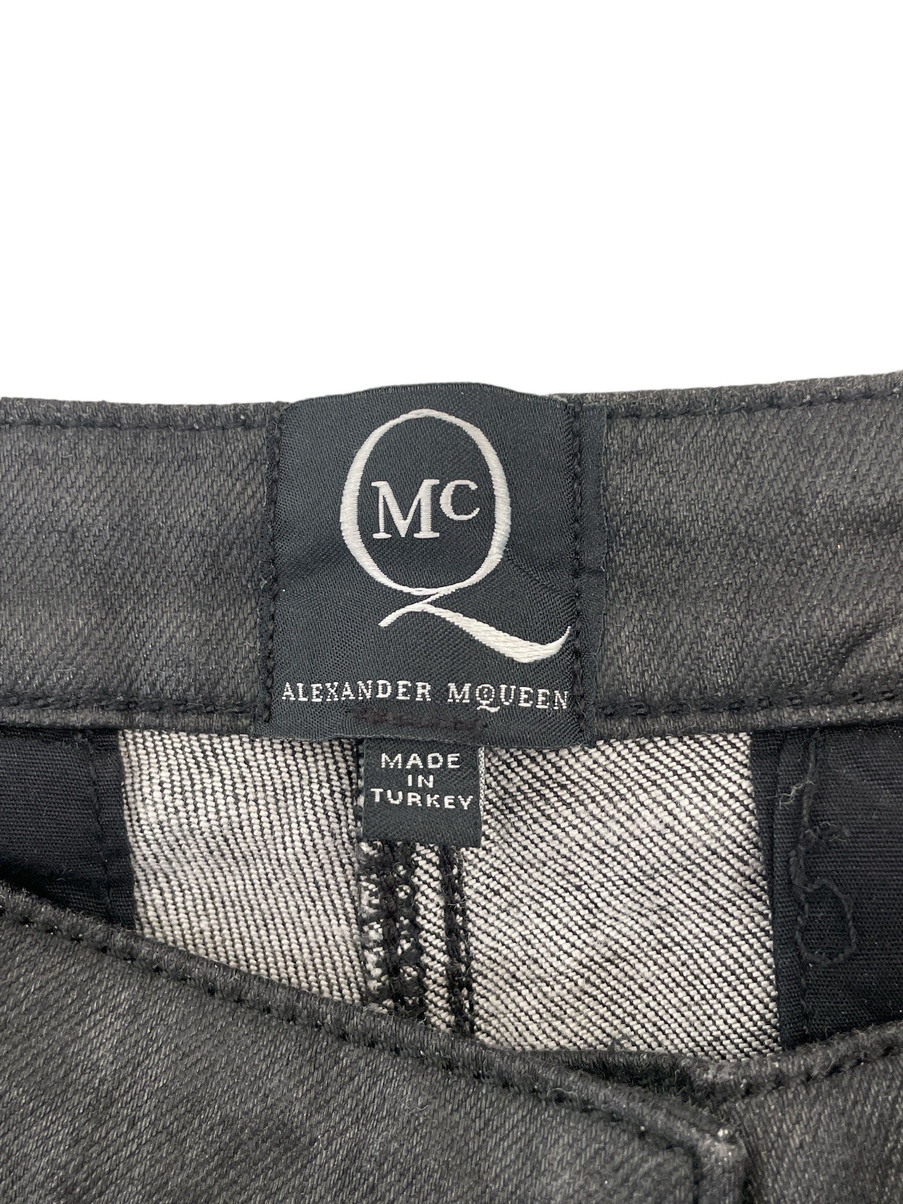 Alexander McQueen/Skinny Pants/11/Denim/BLK/ view 3