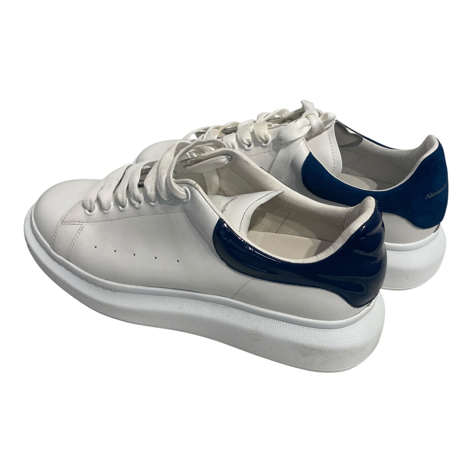 Alexander McQueen/Low-Sneakers/EU 45/Leather/NVY/NAVY TAB view 2