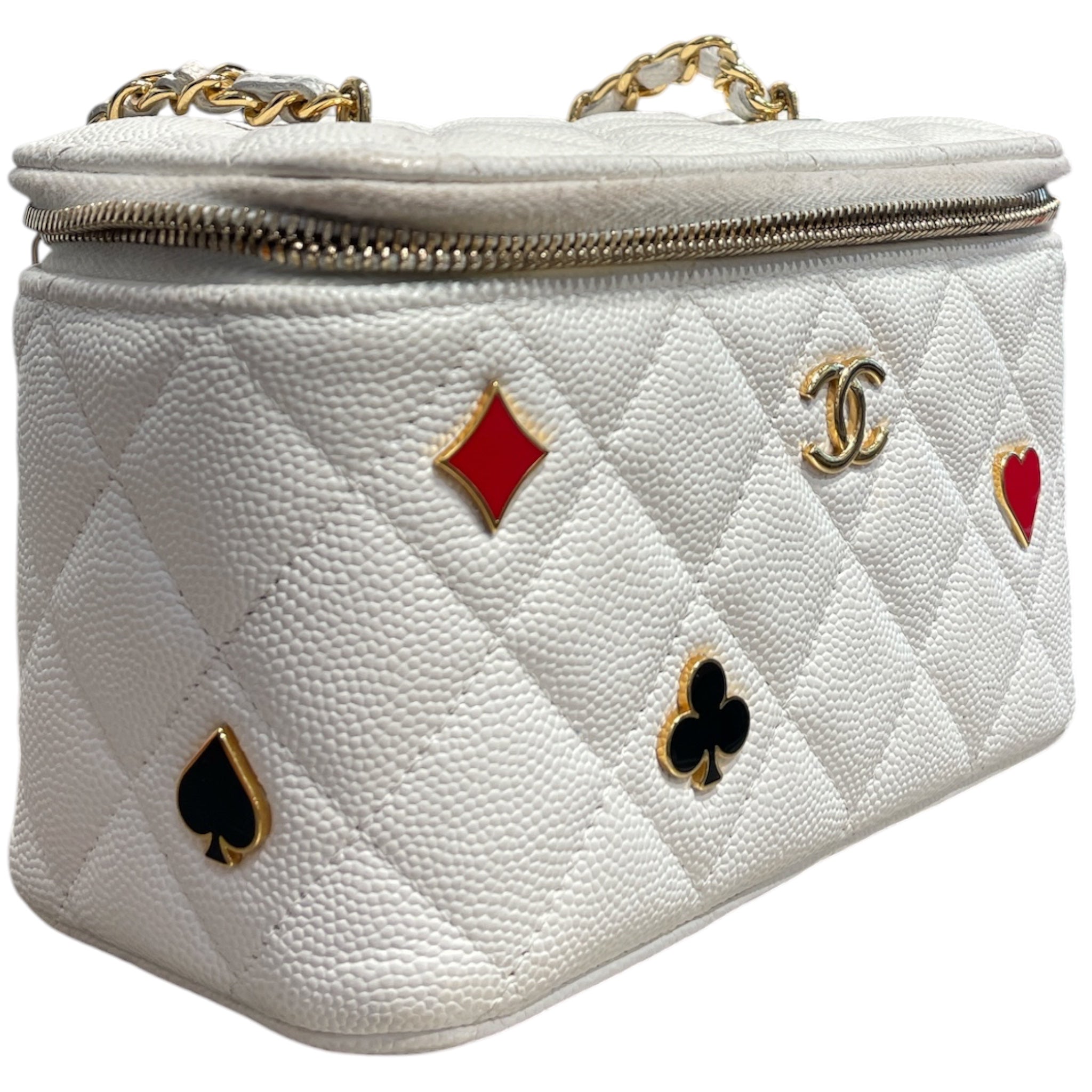 CHANEL/Cross Body Bag/Graphic/Leather/WHT/CASINO VANITY CAVIAR view 6