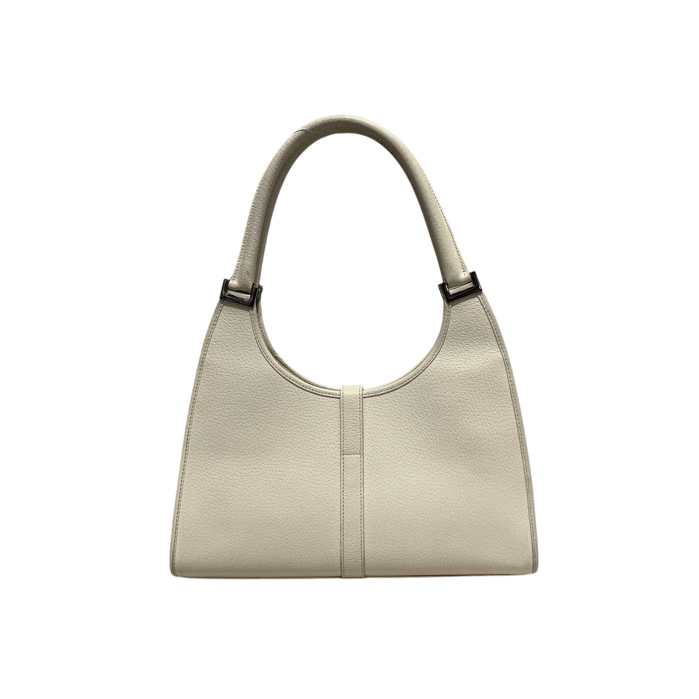 GUCCI/Hand Bag/Leather/WHT/jackie vintage view 2