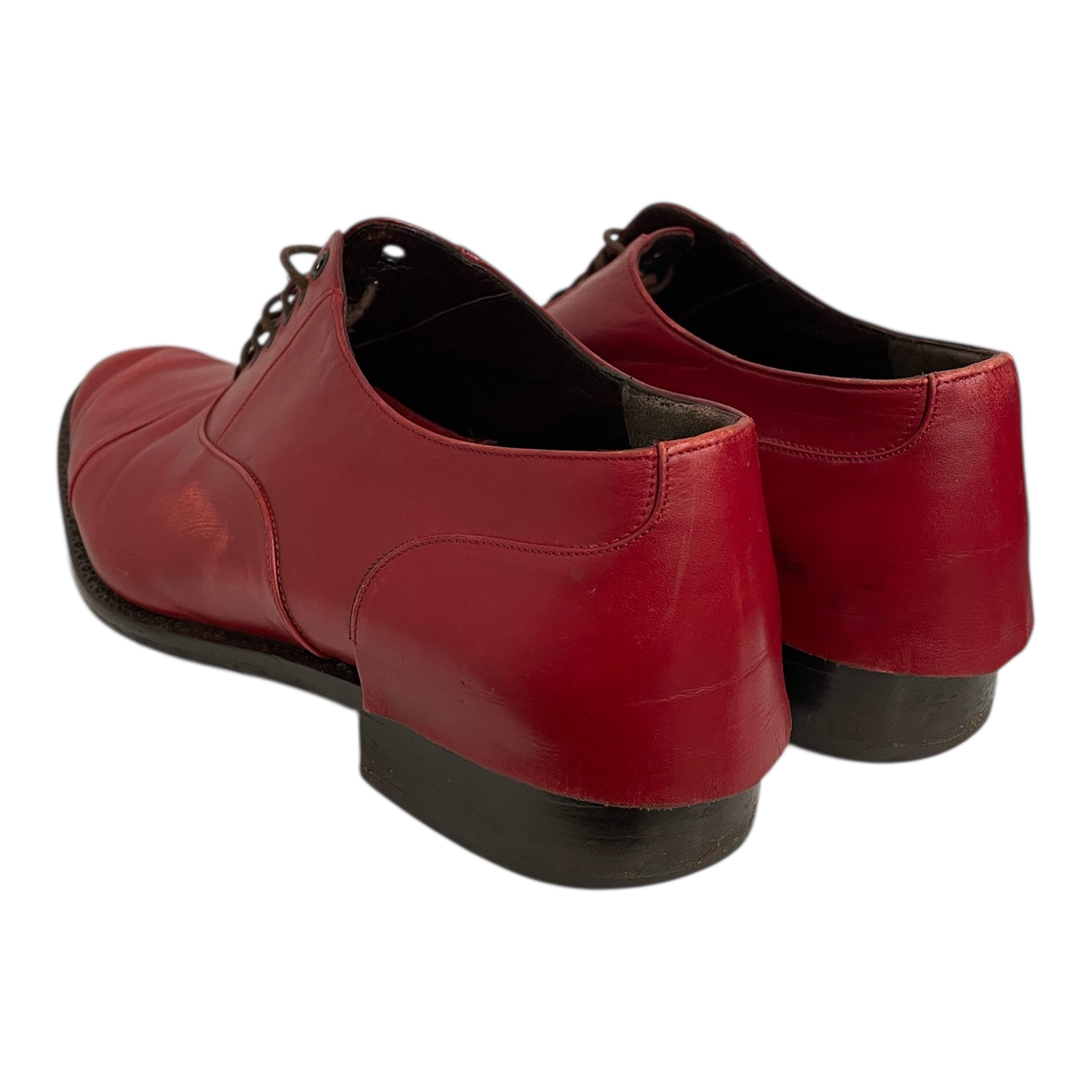 DRIES VAN NOTEN/Shoes/EU 36.5/Leather/RED/leather heel flap view 2
