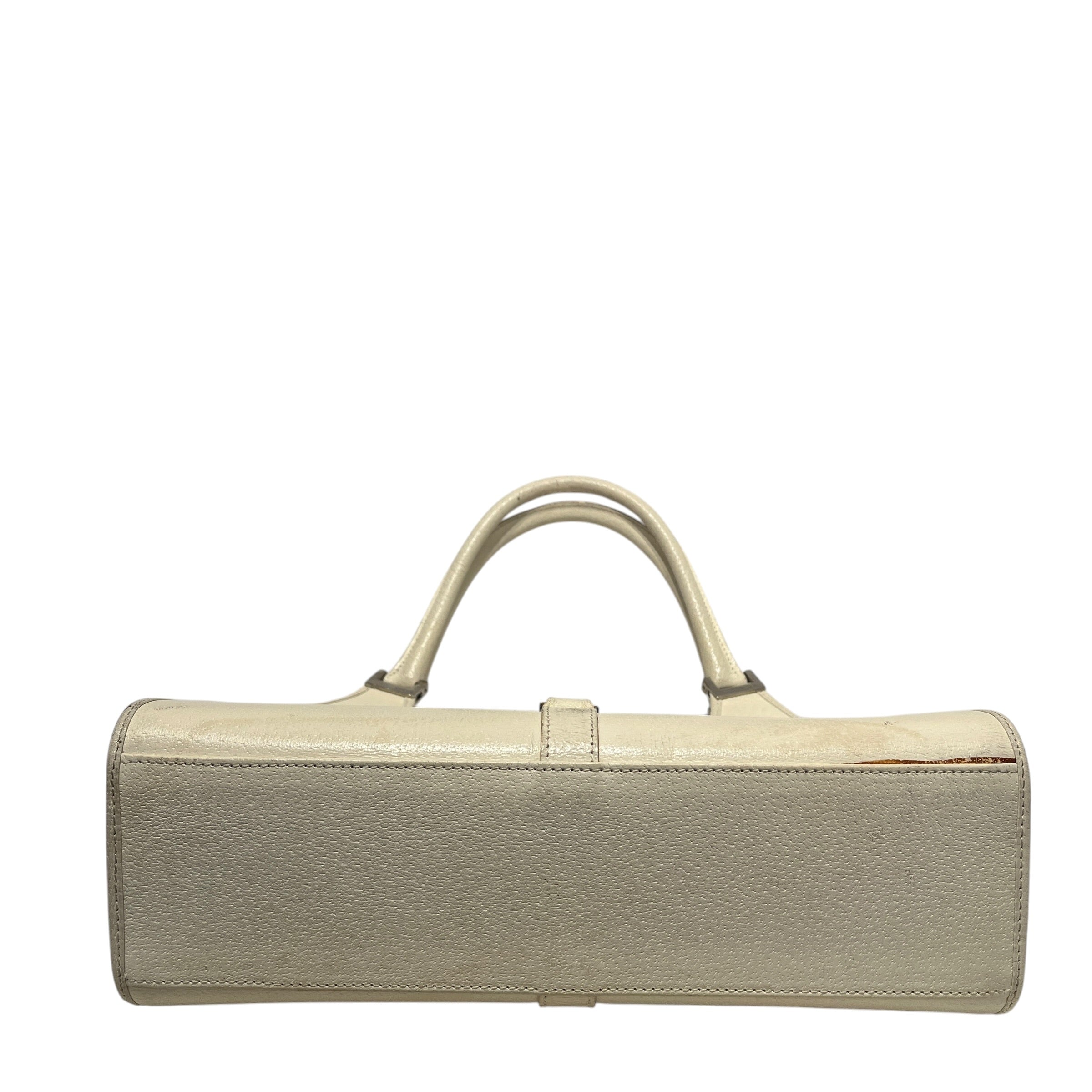 GUCCI/Hand Bag/Leather/WHT/jackie vintage view 3