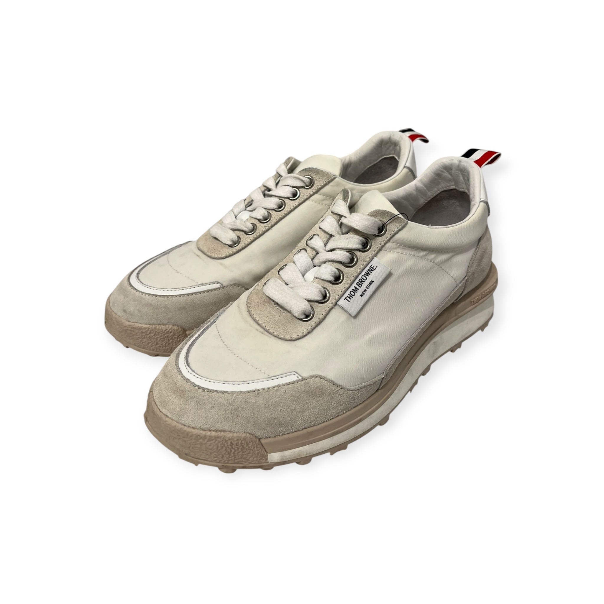 THOM BROWNE. NEW YORK/Low-Sneakers/US 7/WHT/ALUMNI ECO SNEAKERS THOMBROWNE view 1