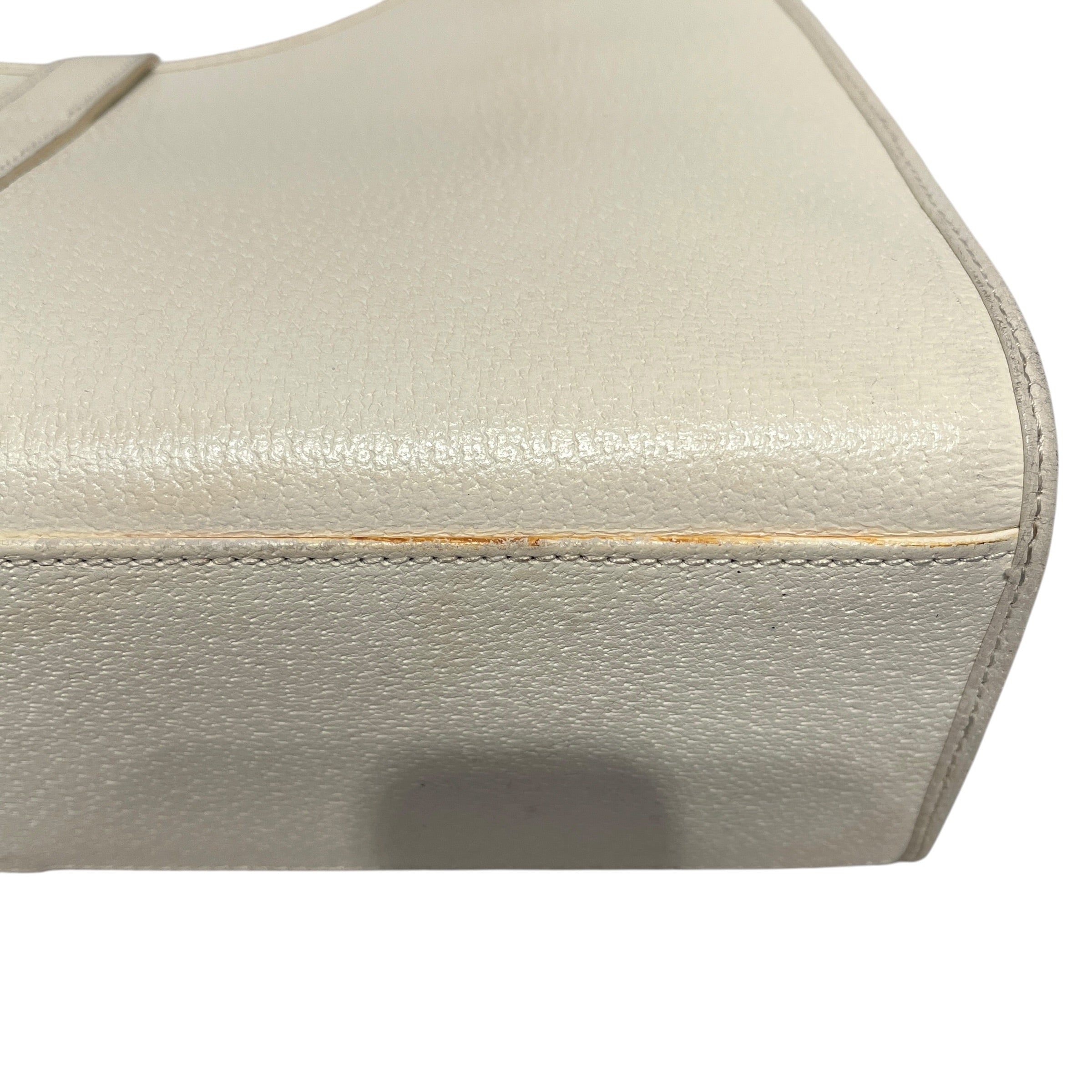 GUCCI/Hand Bag/Leather/WHT/jackie vintage view 8