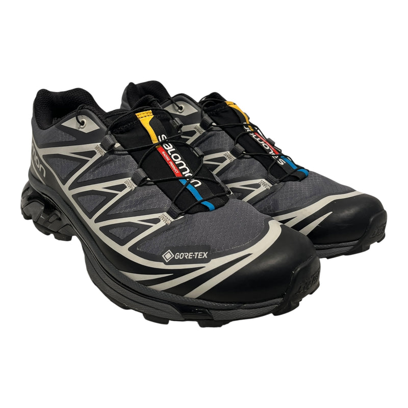 salomon/Low-Sneakers/US 9.5/Nylon/BLK/XT-6 GORETEX SILVER