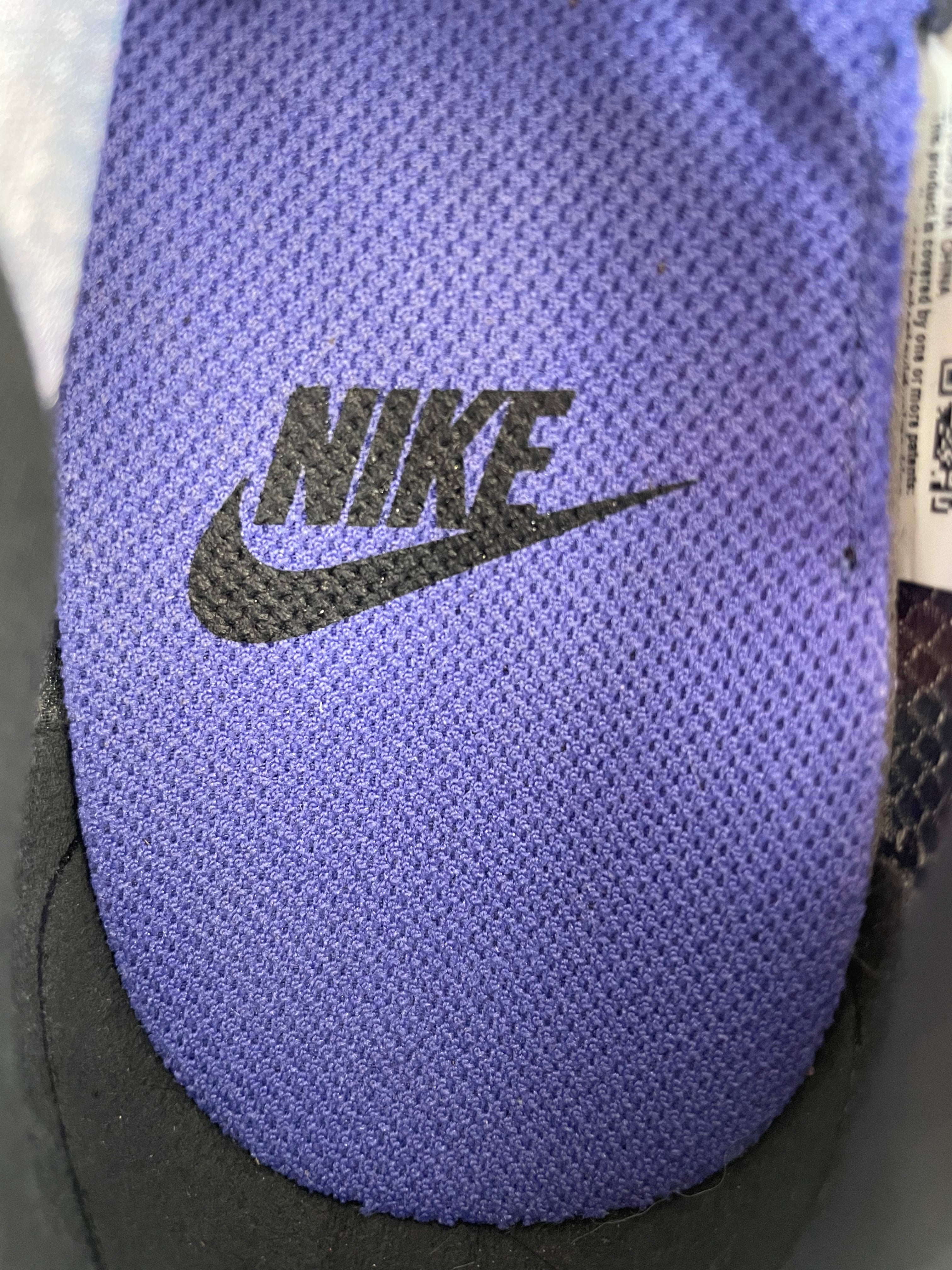 NIKE/Low-Sneakers/US 8.5/Leather/BLK/tie dye platform sneaker view 3