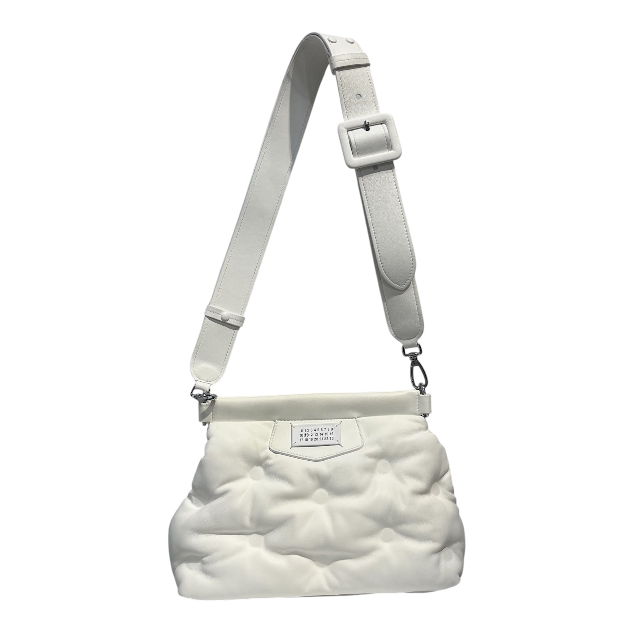 Maison Margiela/Hand Bag/WHT/mini glam slam pillow bag view 1