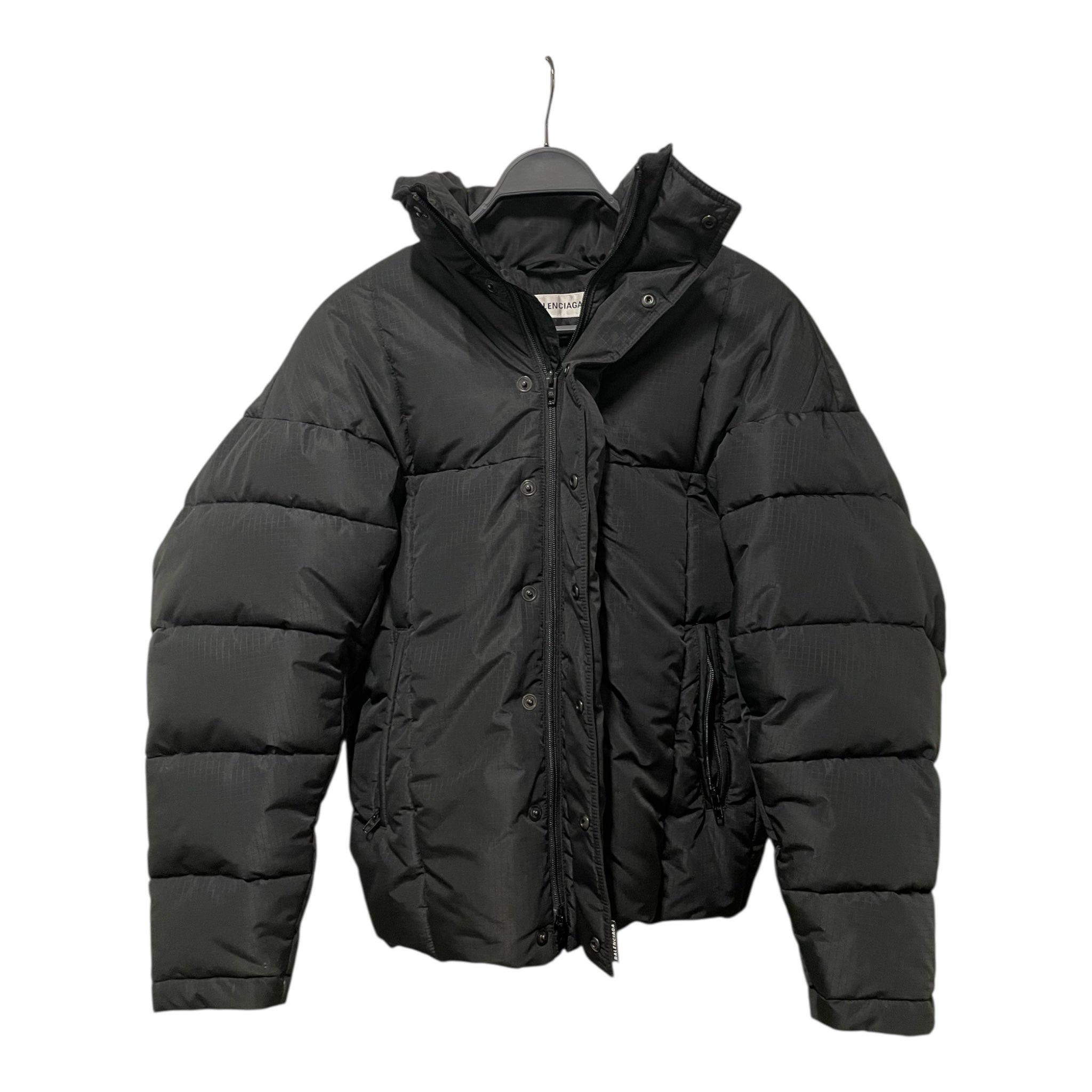 BALENCIAGA/Quilted Jkt/34/Polyester/BLK/upside down view 1