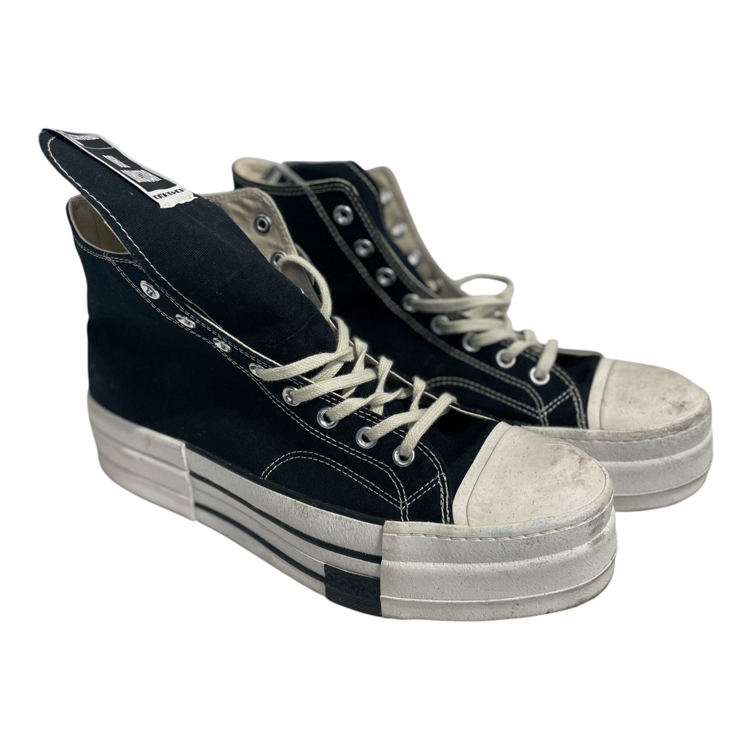 CONVERSE/Hi-Sneakers/US 12/Cotton/BLK/plat drkshdw view 1