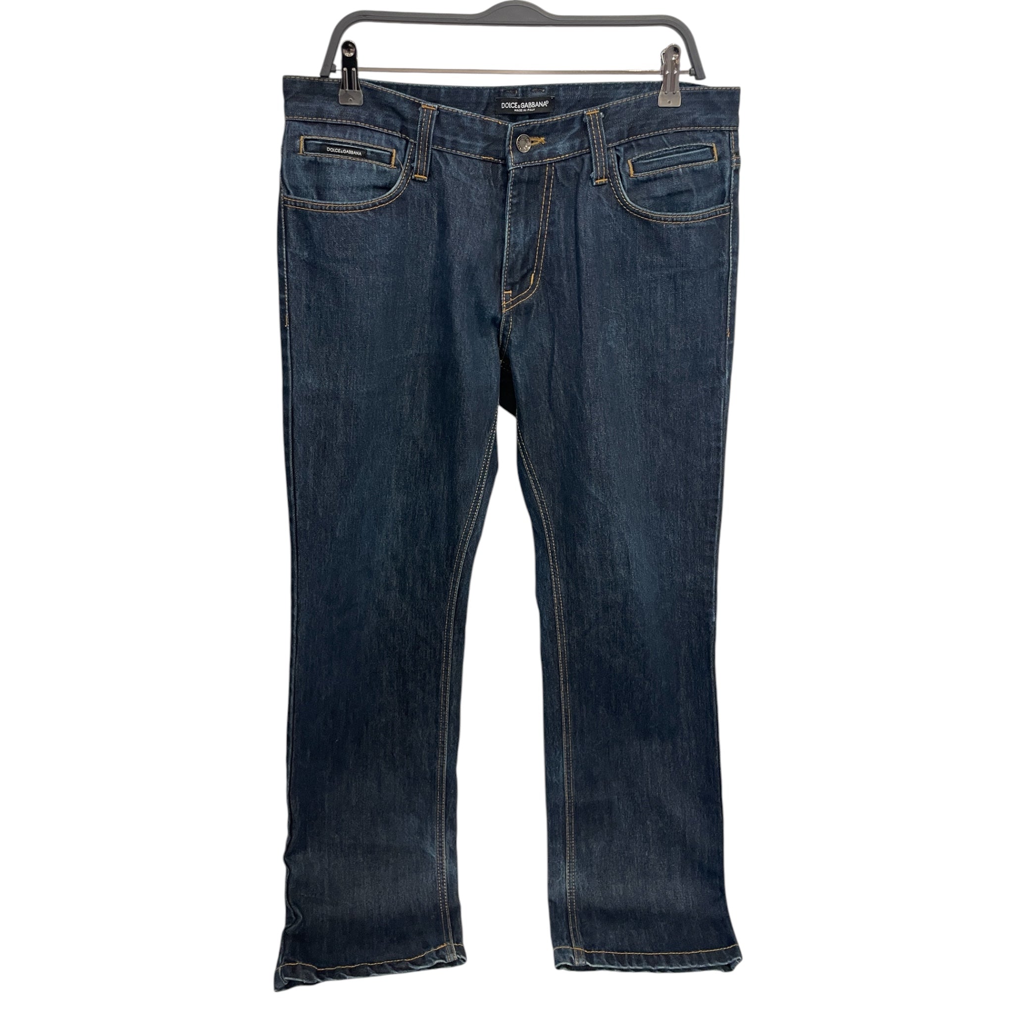 DOLCE&GABBANA/Straight Pants/50/Cotton/NVY/Metal Pocket Patch view 1