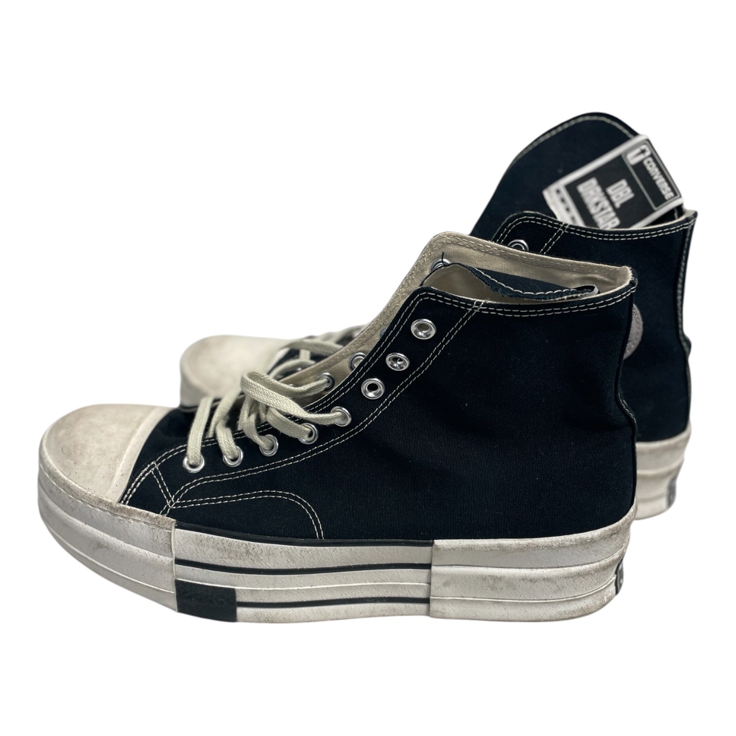 CONVERSE/Hi-Sneakers/US 12/Cotton/BLK/plat drkshdw view 2