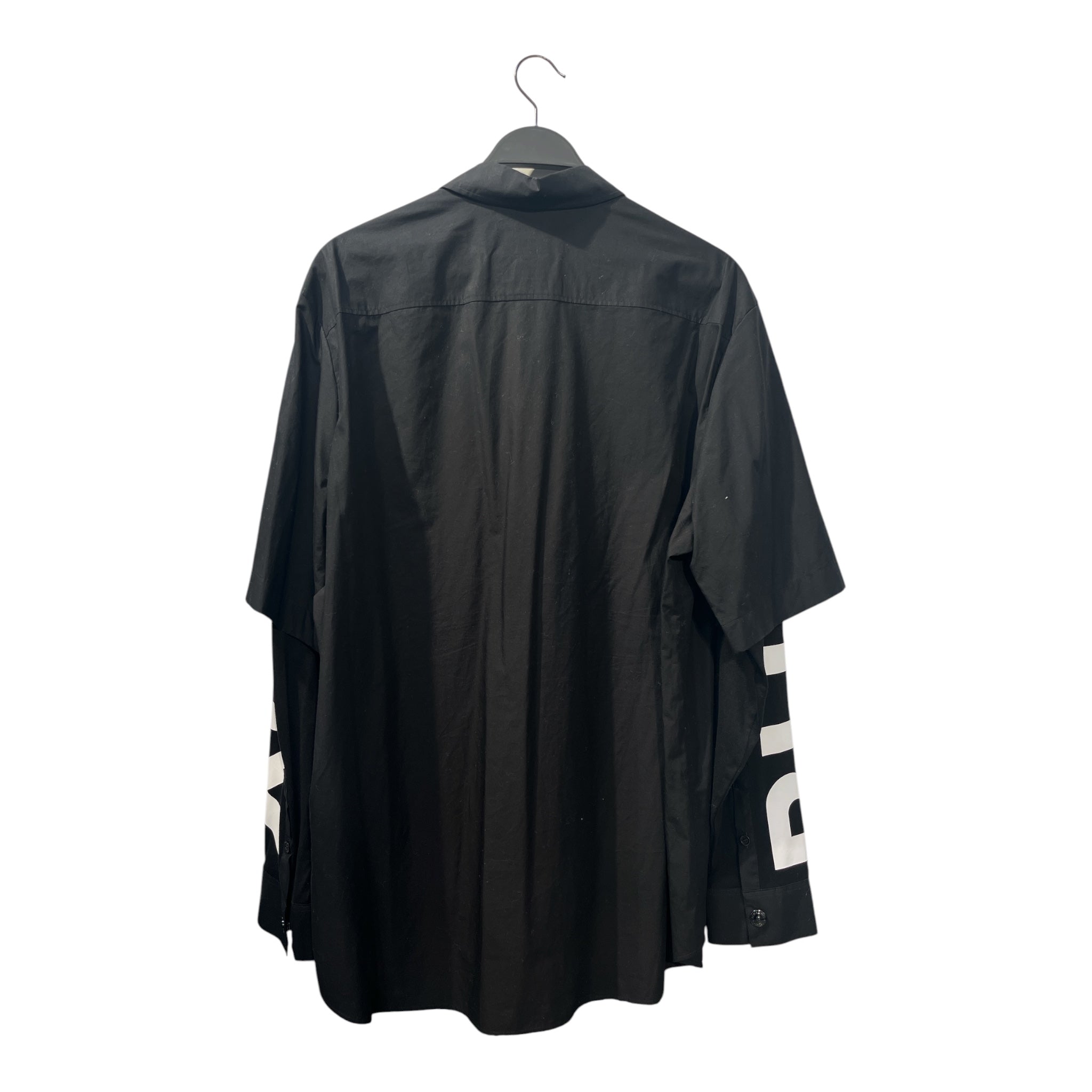 BURBERRY LONDON/LS Shirt/XL/Cotton/BLK/LOGO SLEEVES view 2