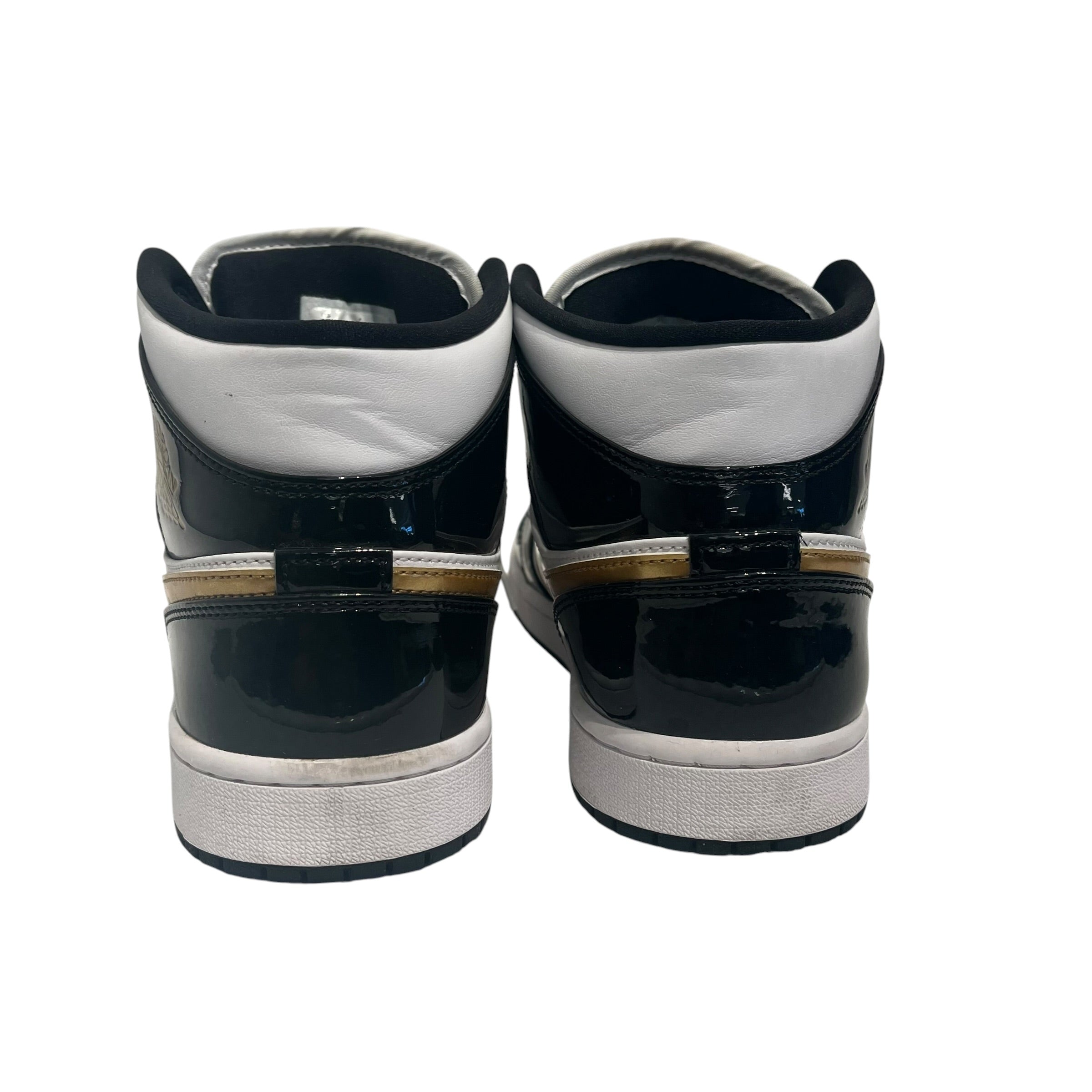 NIKE/AIR JORDAN 1 MID SE/Hi-Sneakers/US 10/Leather/BLK/852542-007 view 4