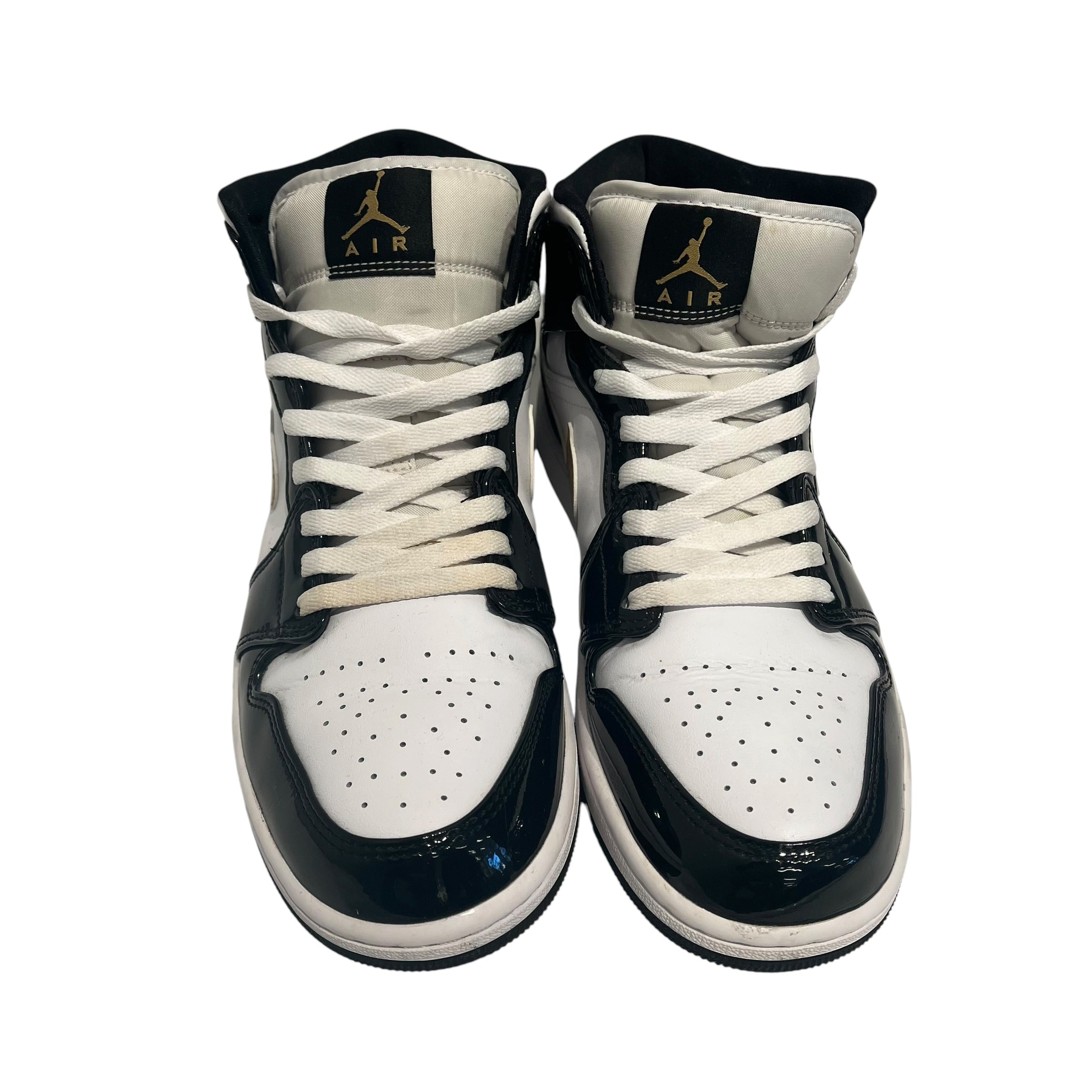 NIKE/AIR JORDAN 1 MID SE/Hi-Sneakers/US 10/Leather/BLK/852542-007 view 3
