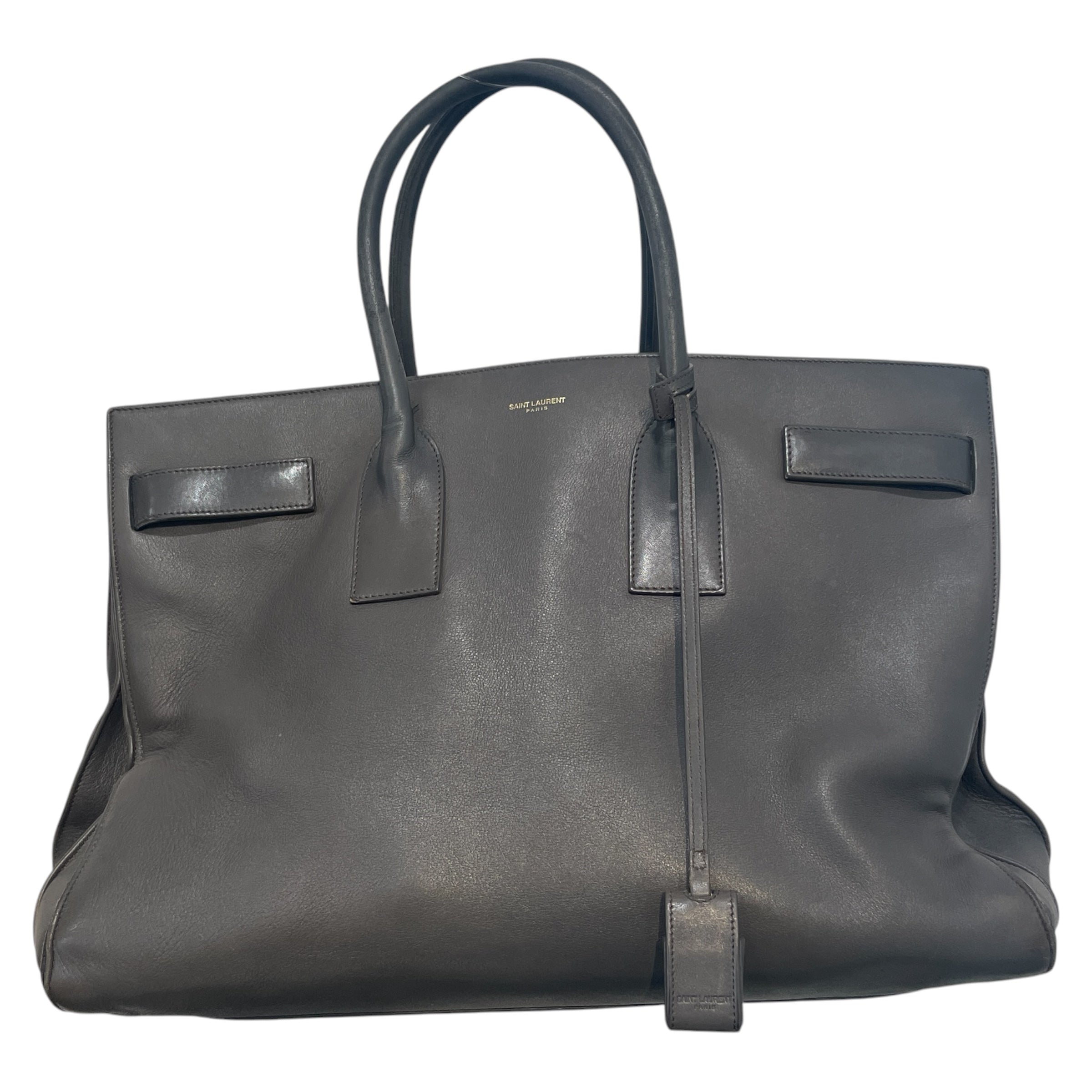 YVES SAINT LAURENT/Hand Bag/Leather/GRY/Sac de Jour view 1