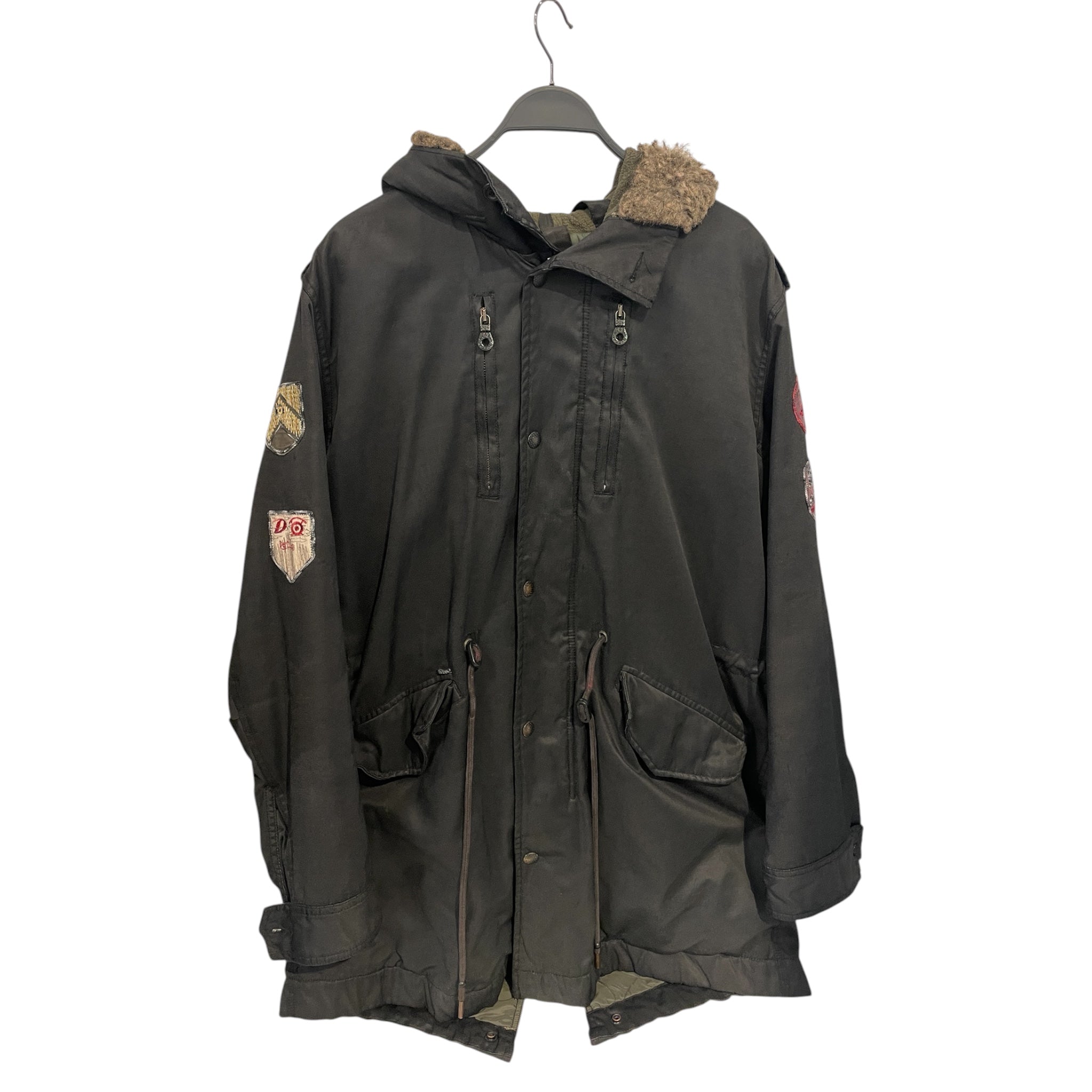 DIESEL/Military Jkt/XXL/Cotton/BLK/DIESEL EMBROIDERED MILITARY view 1