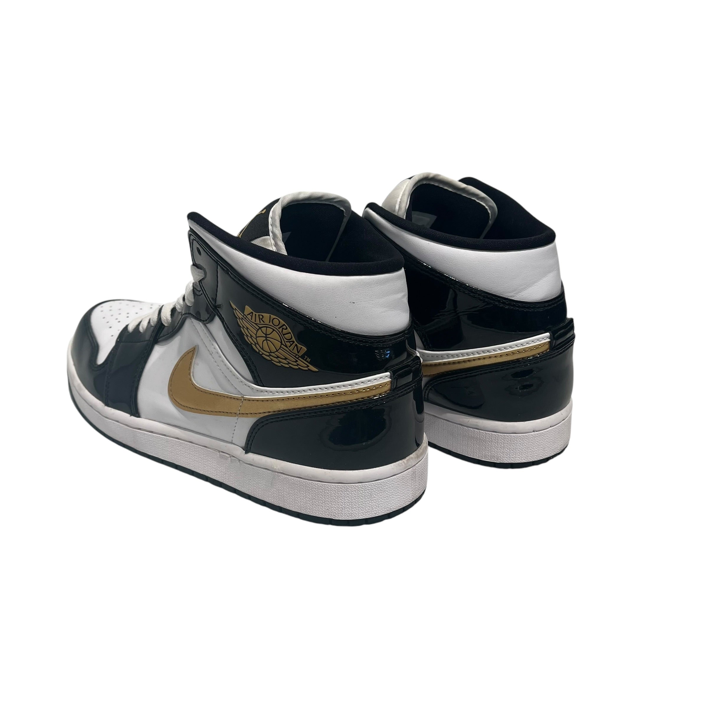 NIKE/AIR JORDAN 1 MID SE/Hi-Sneakers/US 10/Leather/BLK/852542-007 view 2