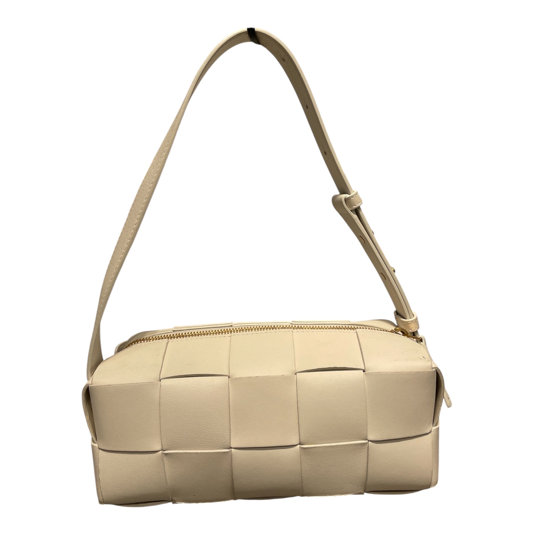 BOTTEGA VENETA/Hand Bag/Leather/WHT/SMALL BRICK CASSETTE view 1