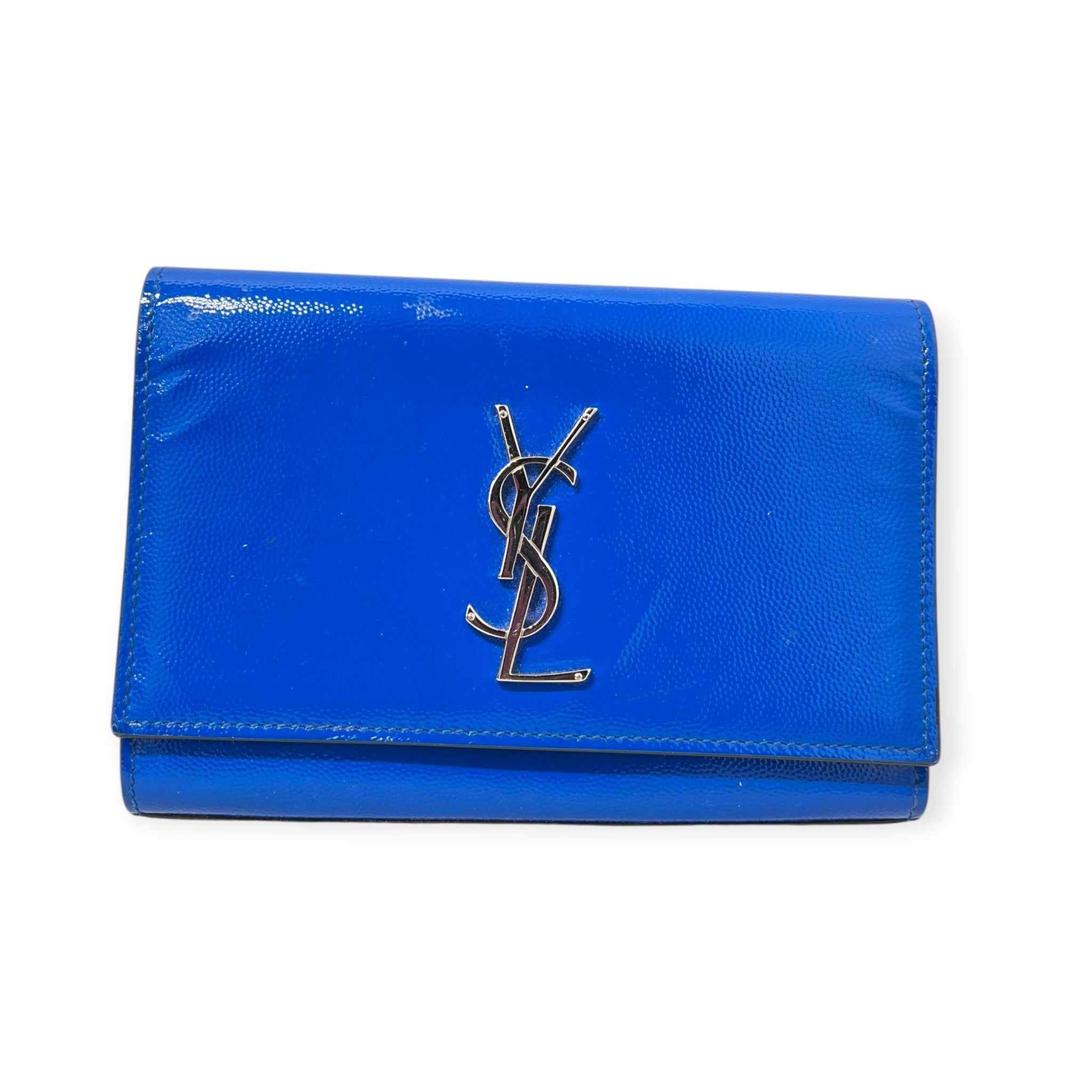 SAINT LAURENT/Bag/Faux Leather/BLU/SILVER LOGO BAG view 1