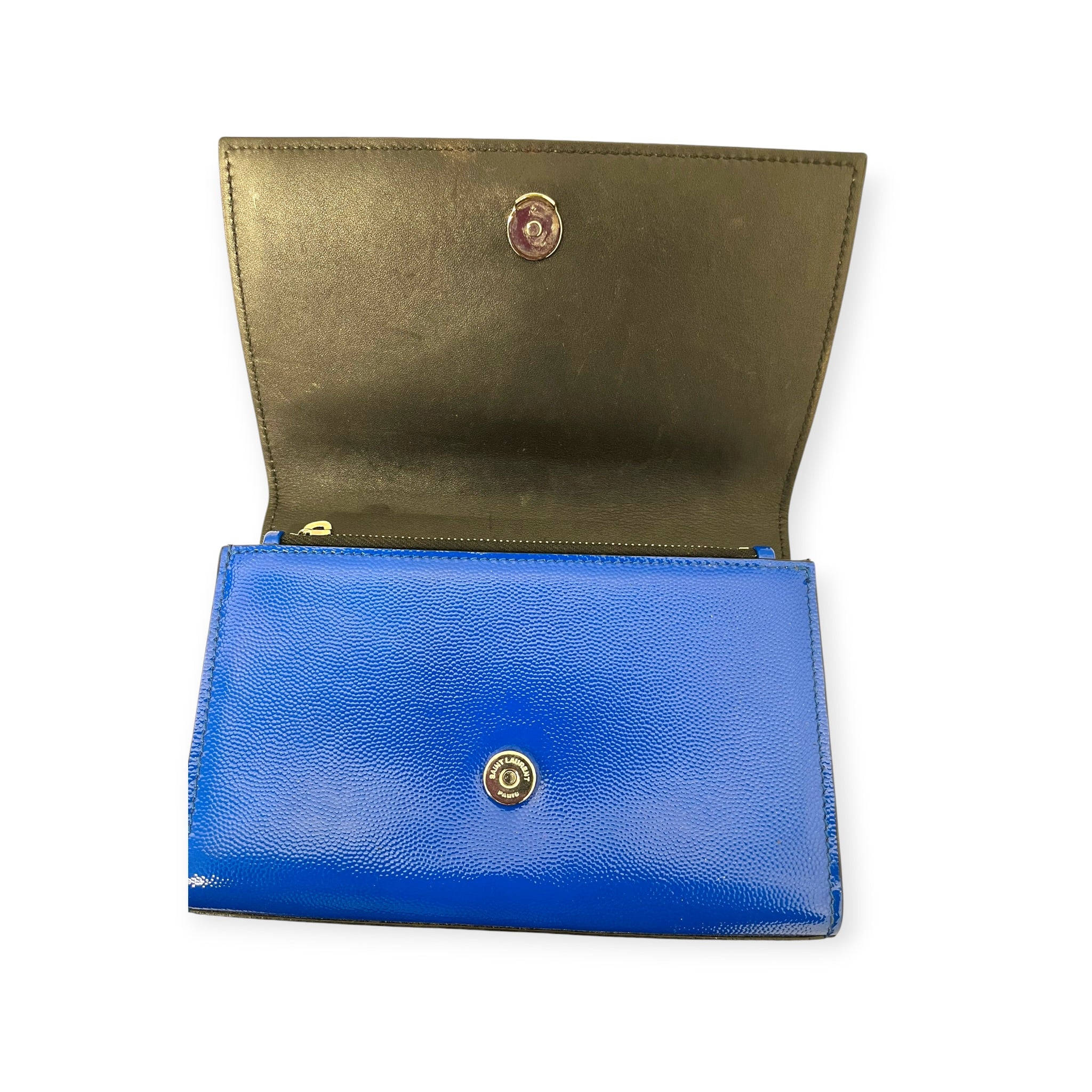 SAINT LAURENT/Bag/Faux Leather/BLU/SILVER LOGO BAG view 3